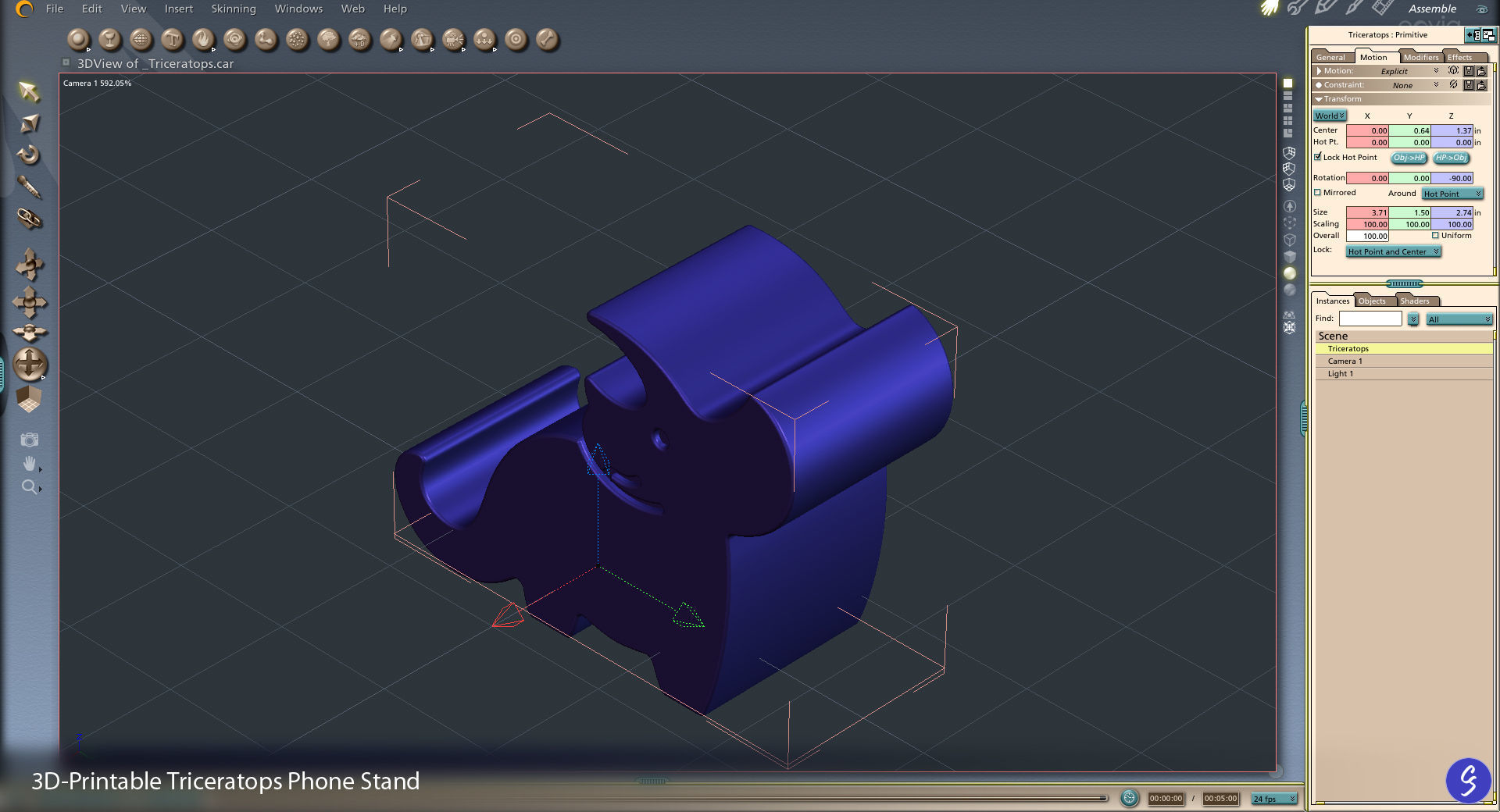 Dinosaur Phone Stands 3D print model_30