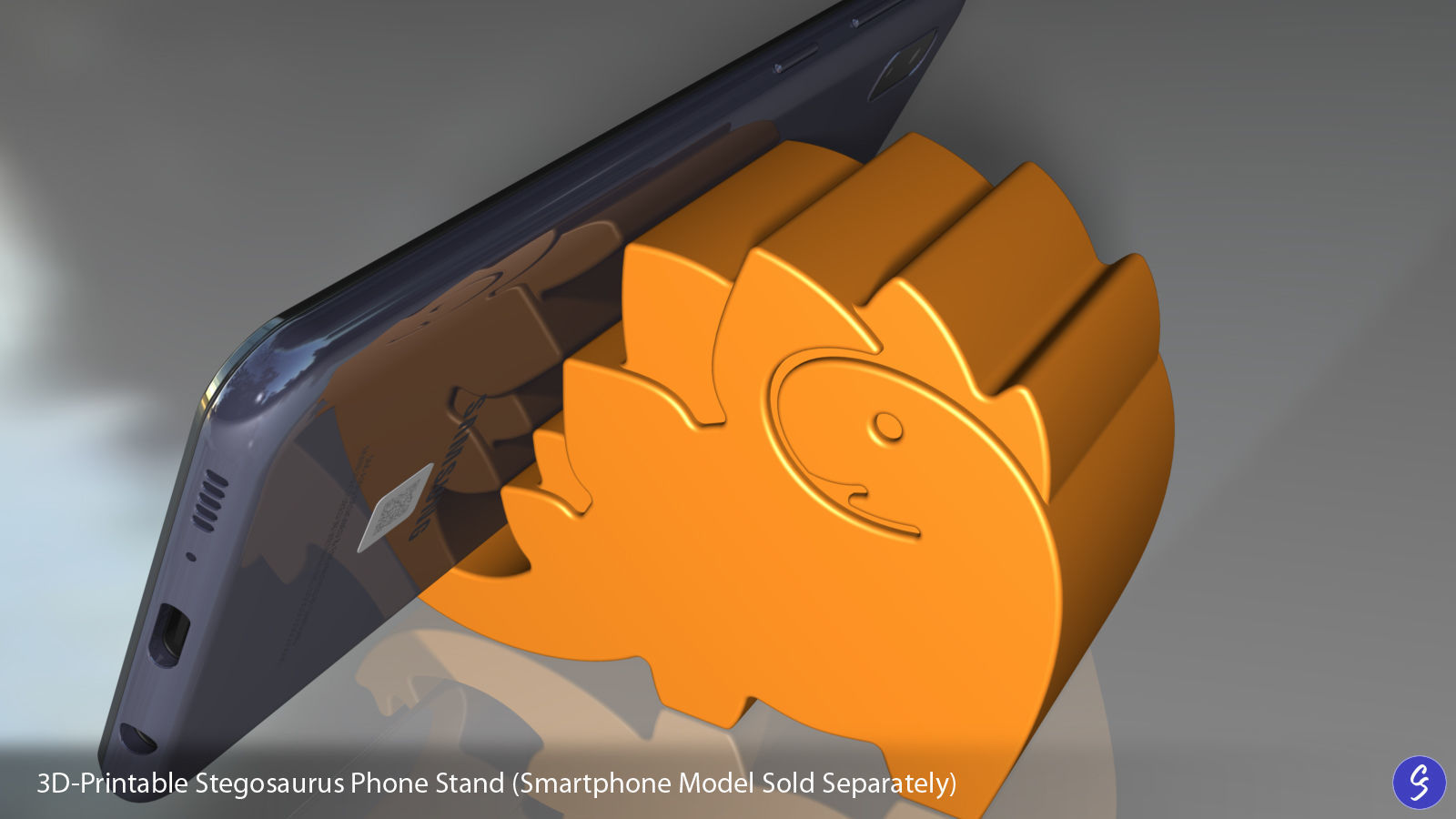 Dinosaur Phone Stands 3D print model_50