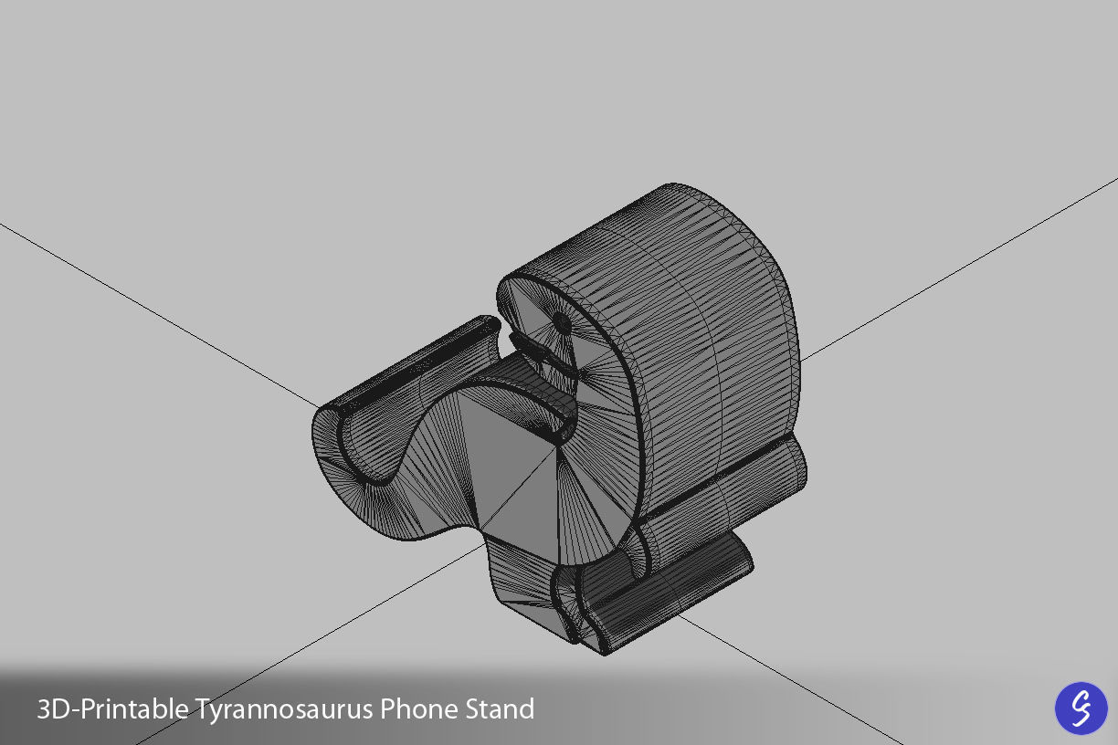 Dinosaur Phone Stands 3D print model_14