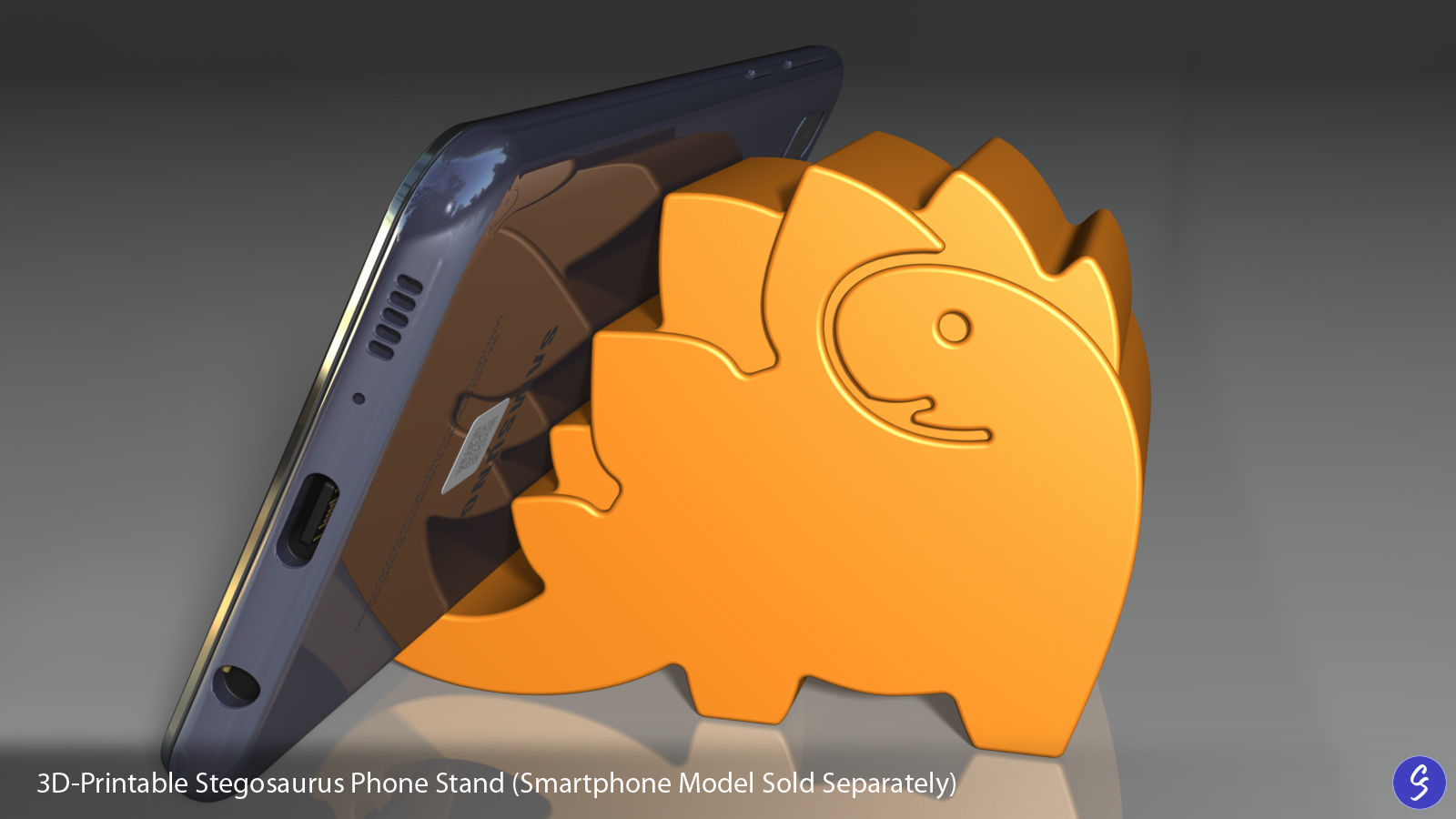 Dinosaur Phone Stands 3D print model_46