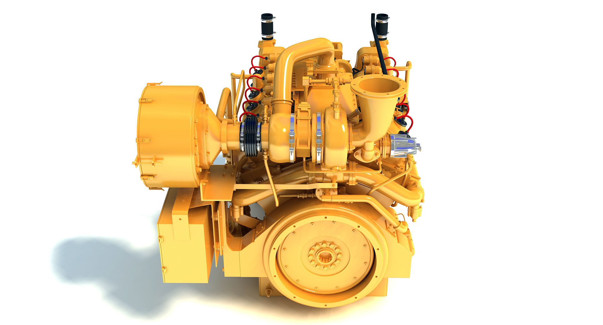 Generator  Industrial Engine 3D model_7