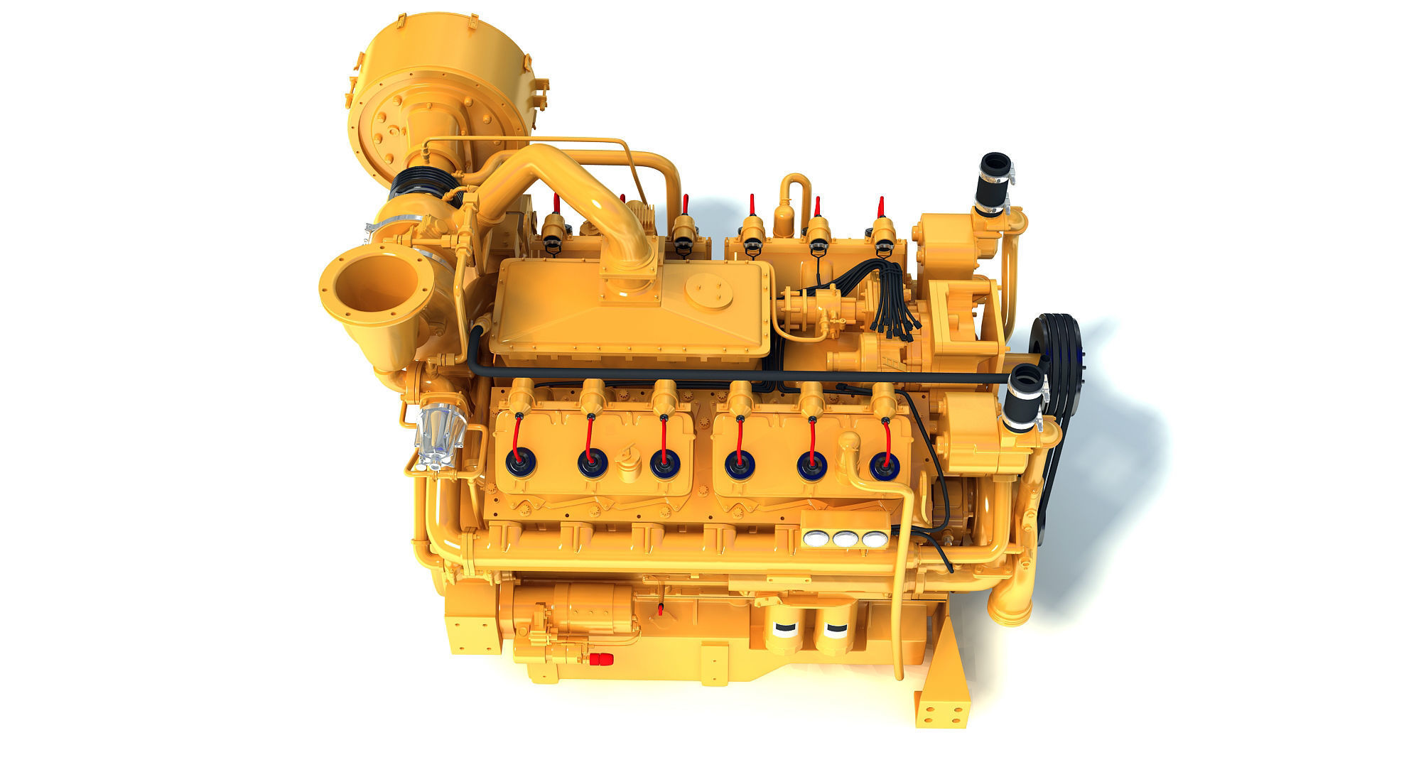 Generator  Industrial Engine 3D model_6