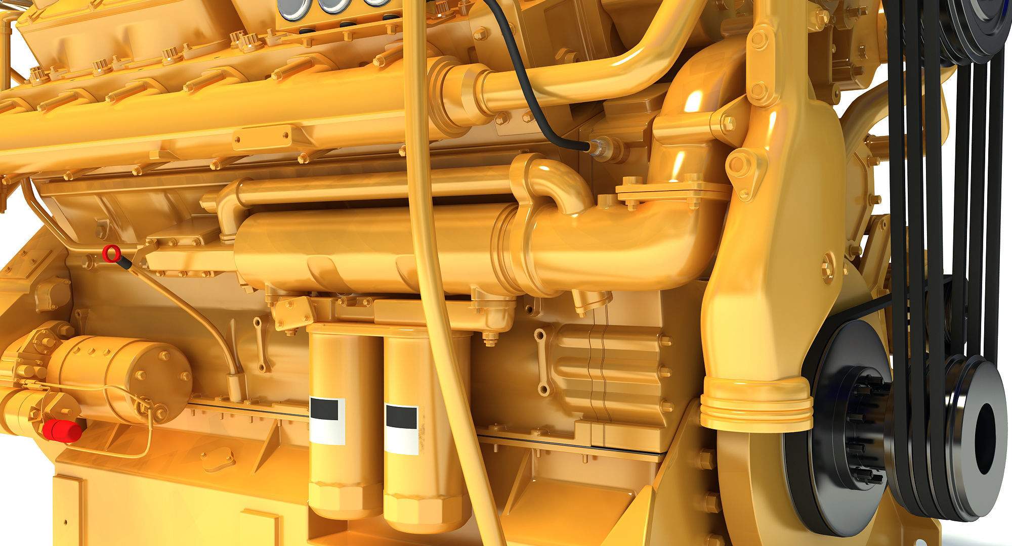 Generator  Industrial Engine 3D model_13