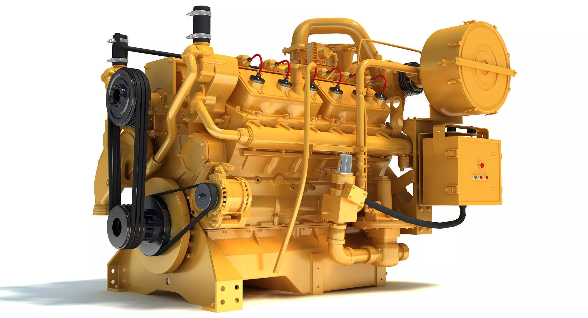 Generator  Industrial Engine 3D model_0