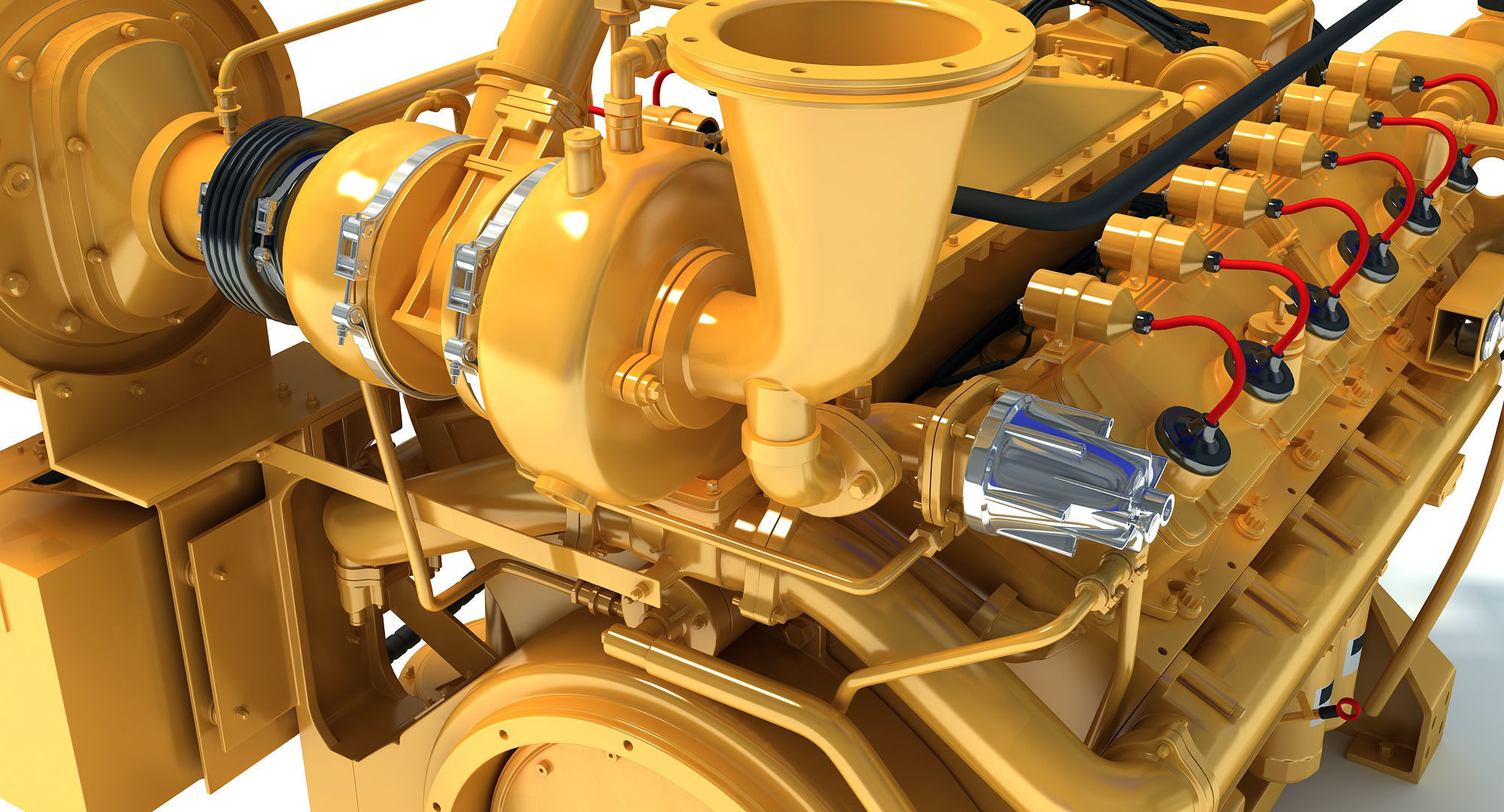 Generator  Industrial Engine 3D model_12