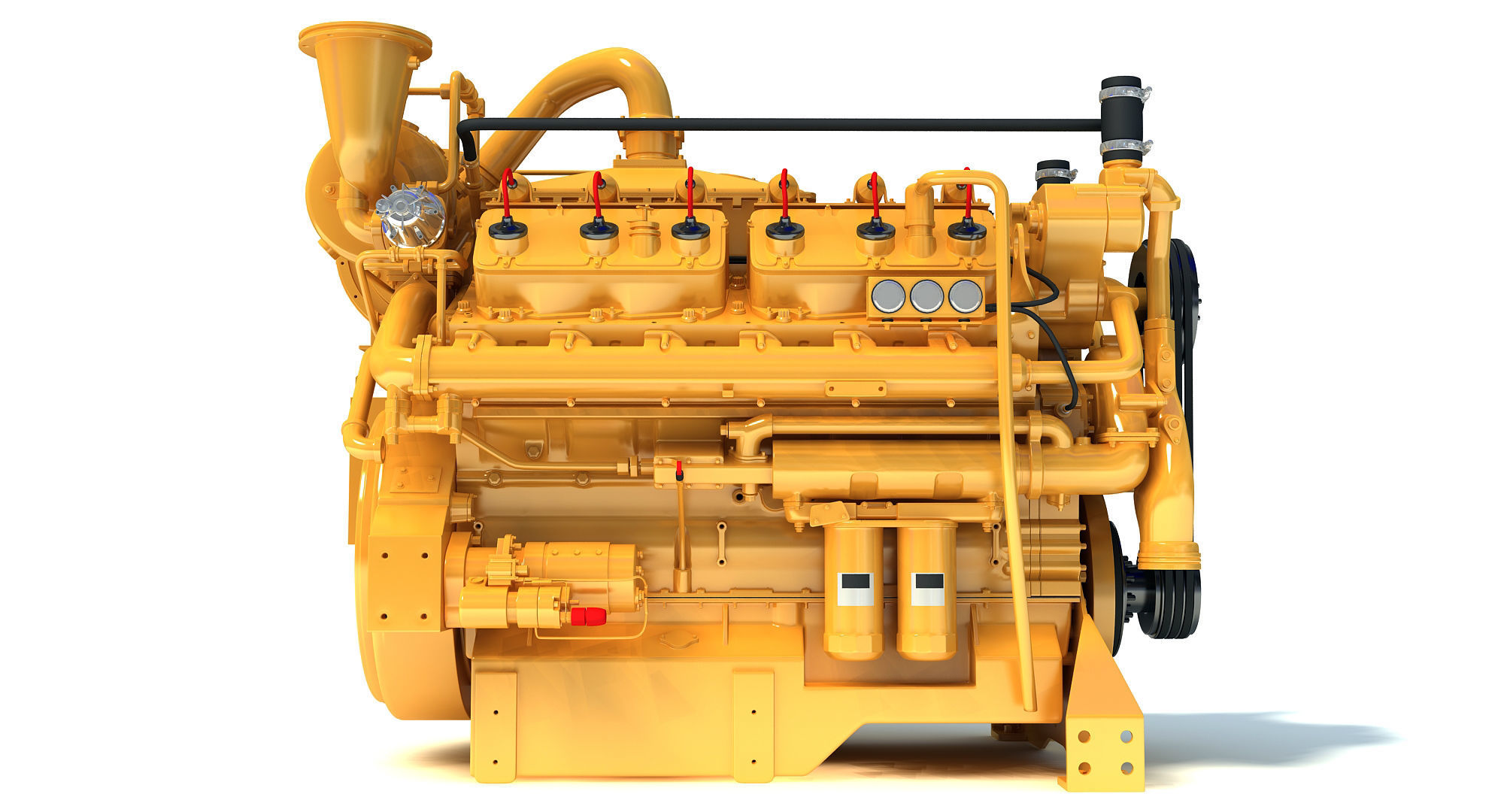 Generator  Industrial Engine 3D model_4