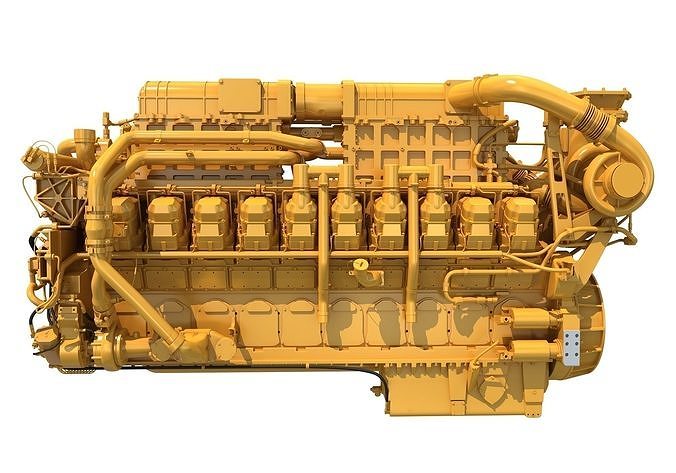 20 Cylinders Engine 3D model