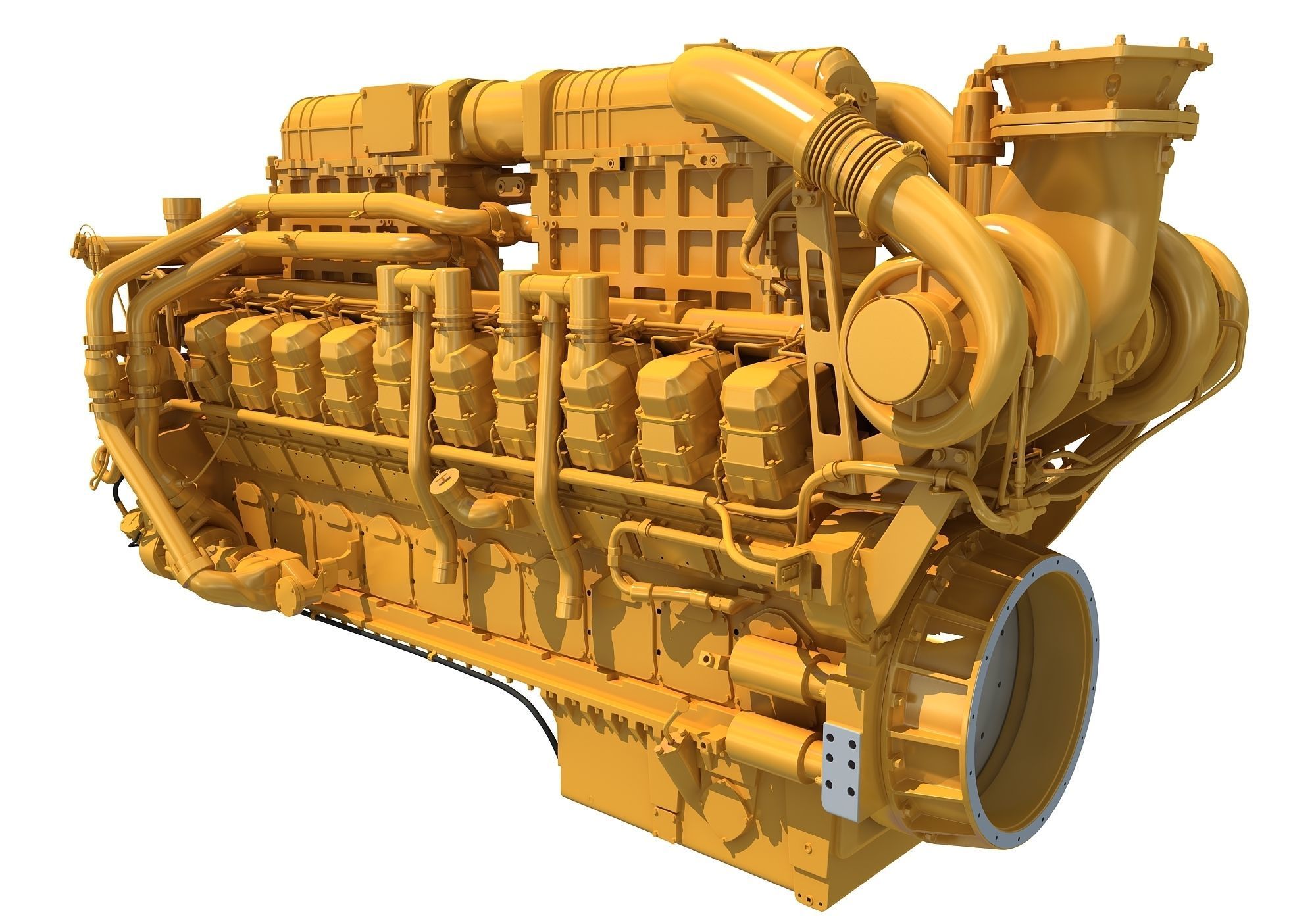 20 Cylinders Engine 3D model_2