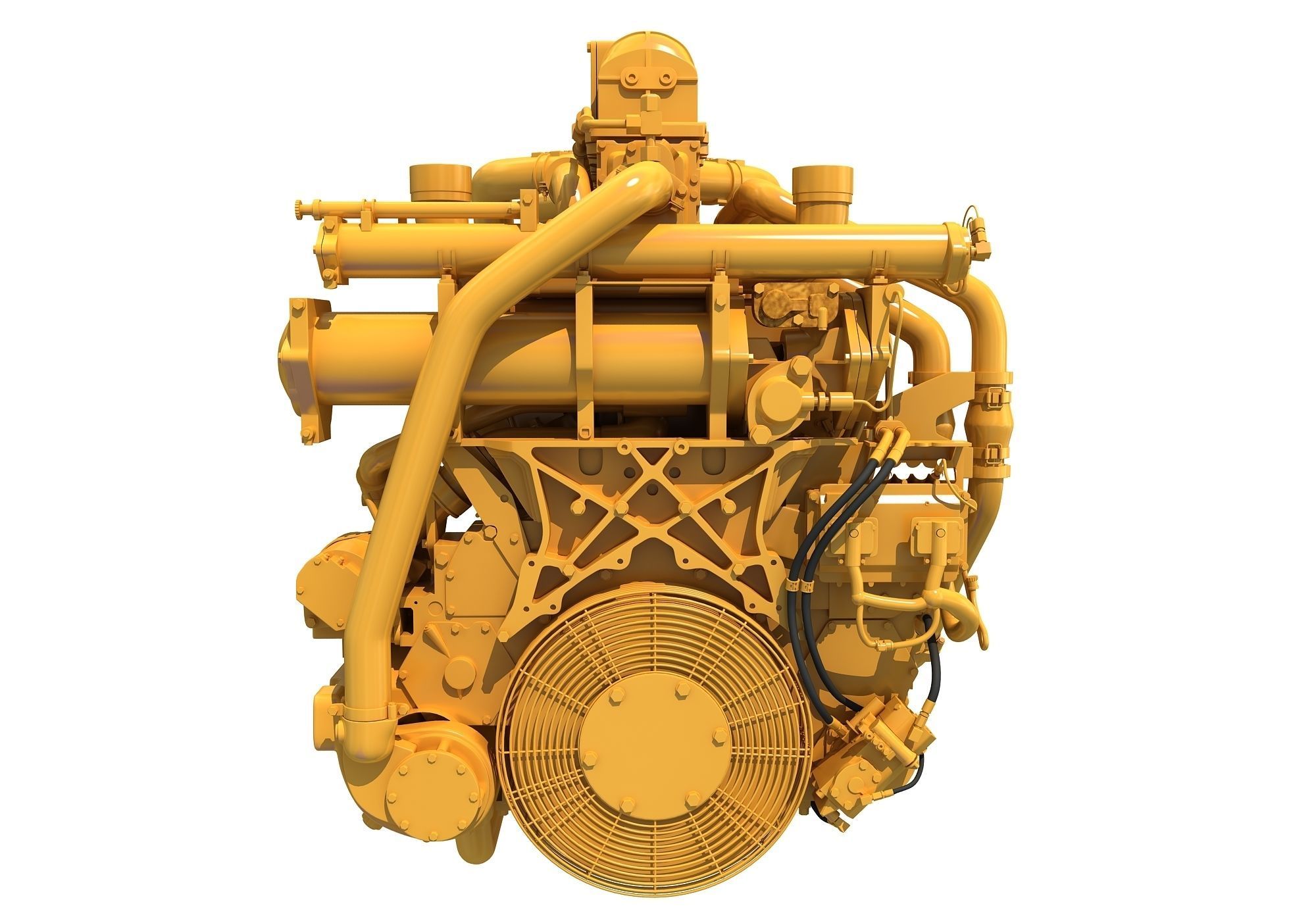 20 Cylinders Engine 3D model_10