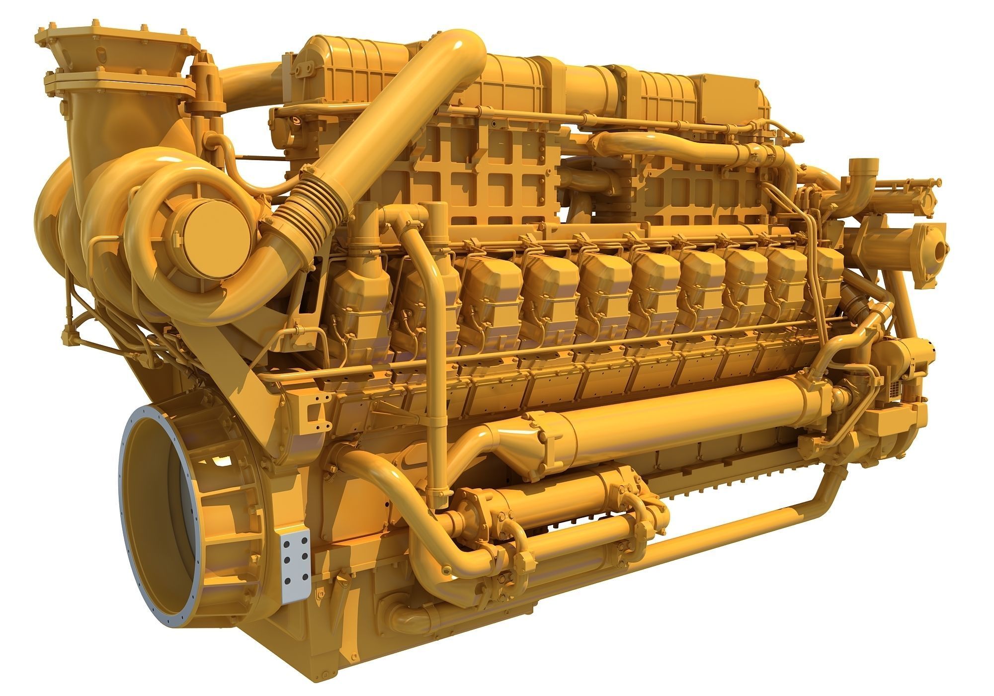 20 Cylinders Engine 3D model_5