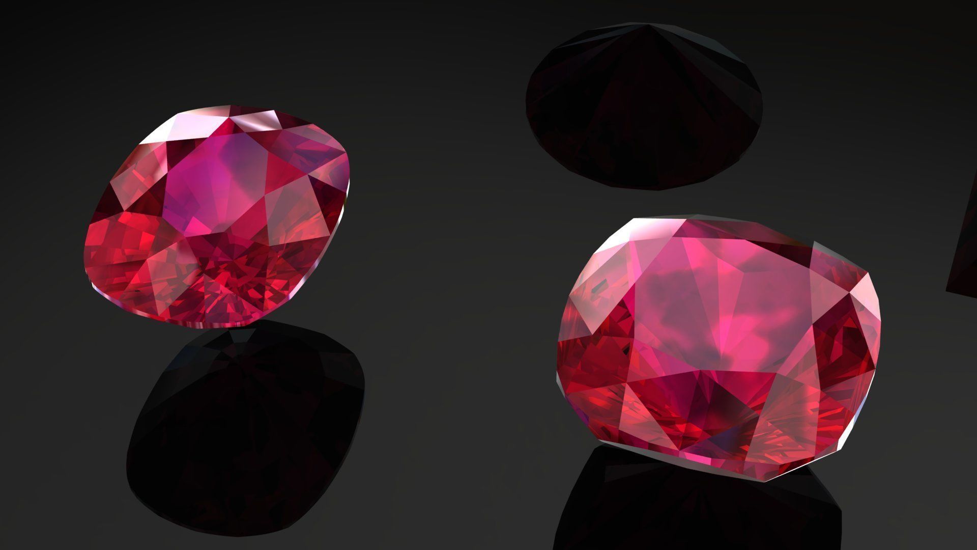 Ruby Gem Stones pack Low-poly 3D models Low-poly 3D model_5