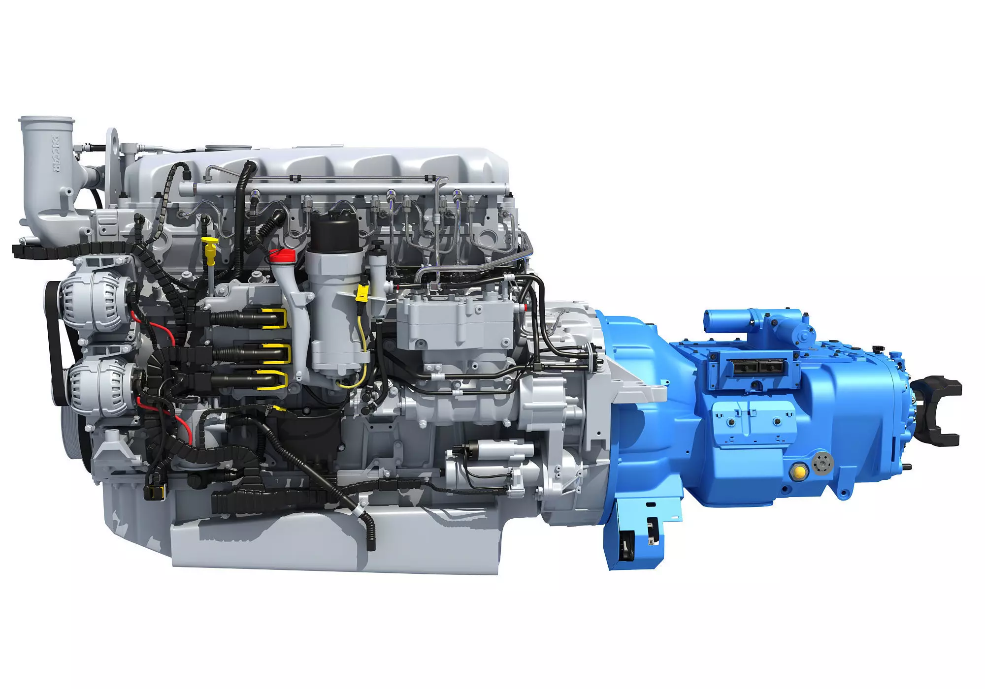 Powertrain Diesel Engine  3D model_0