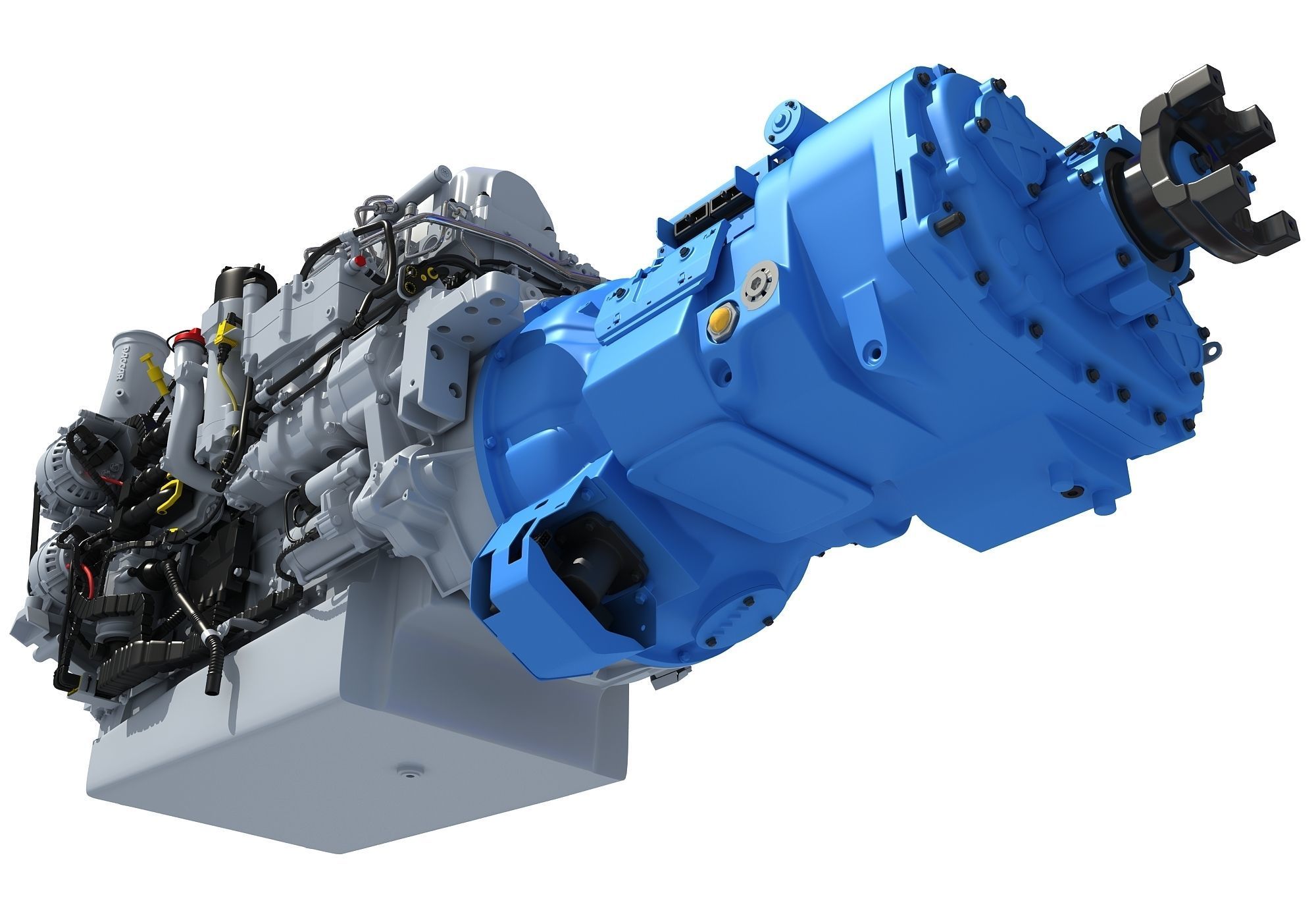 Powertrain Diesel Engine  3D model_10