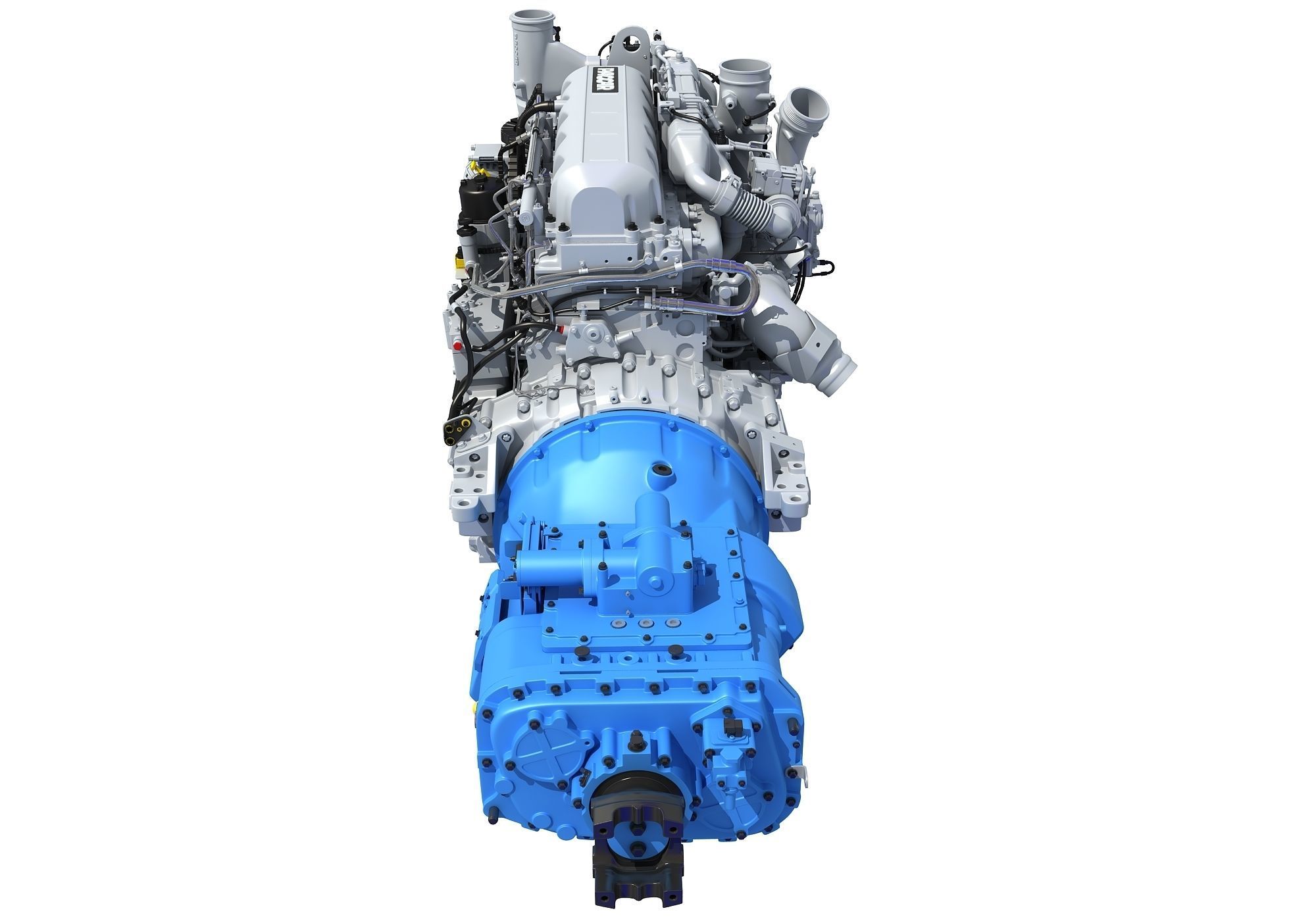 Powertrain Diesel Engine  3D model_3