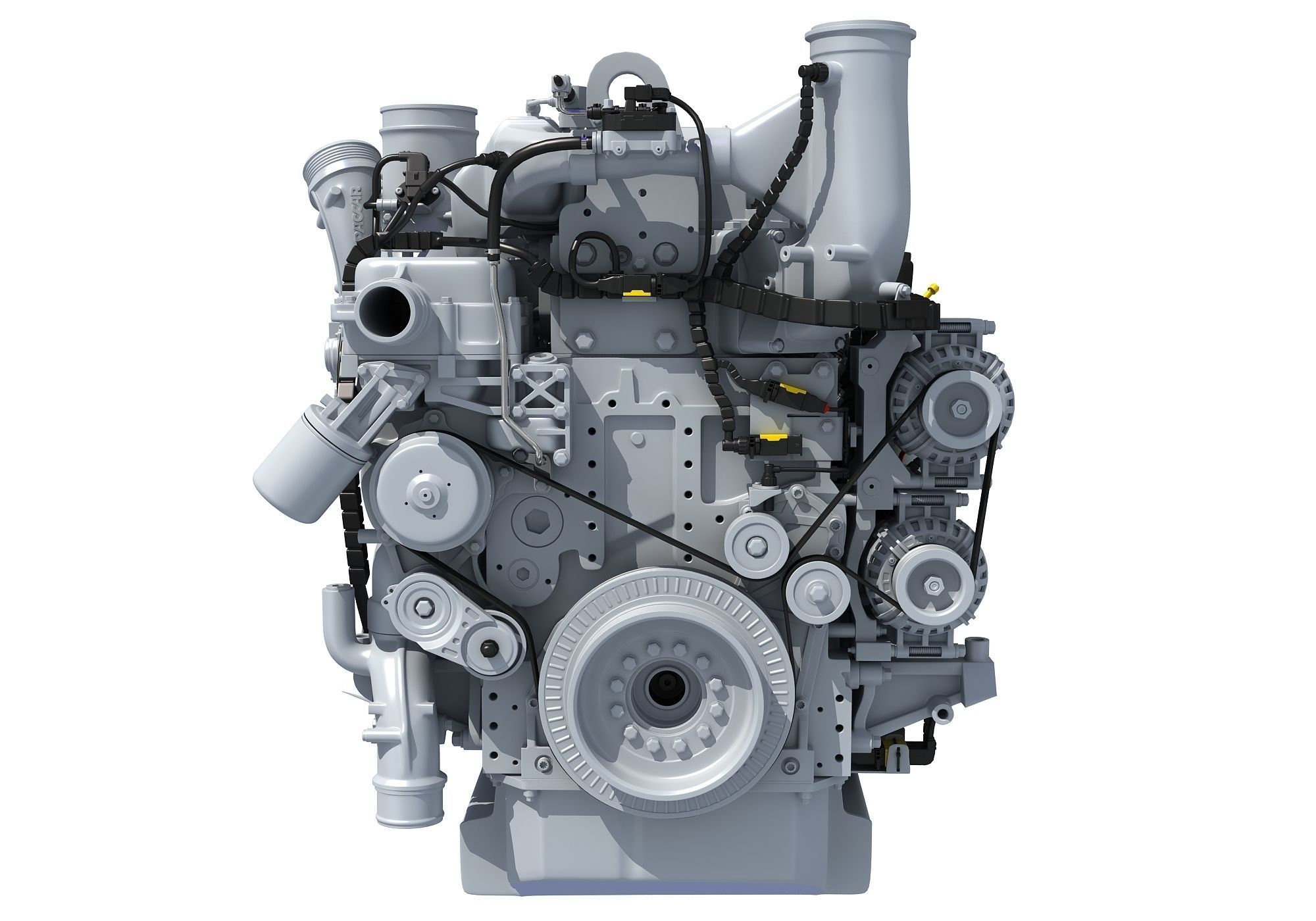 Powertrain Diesel Engine  3D model_8