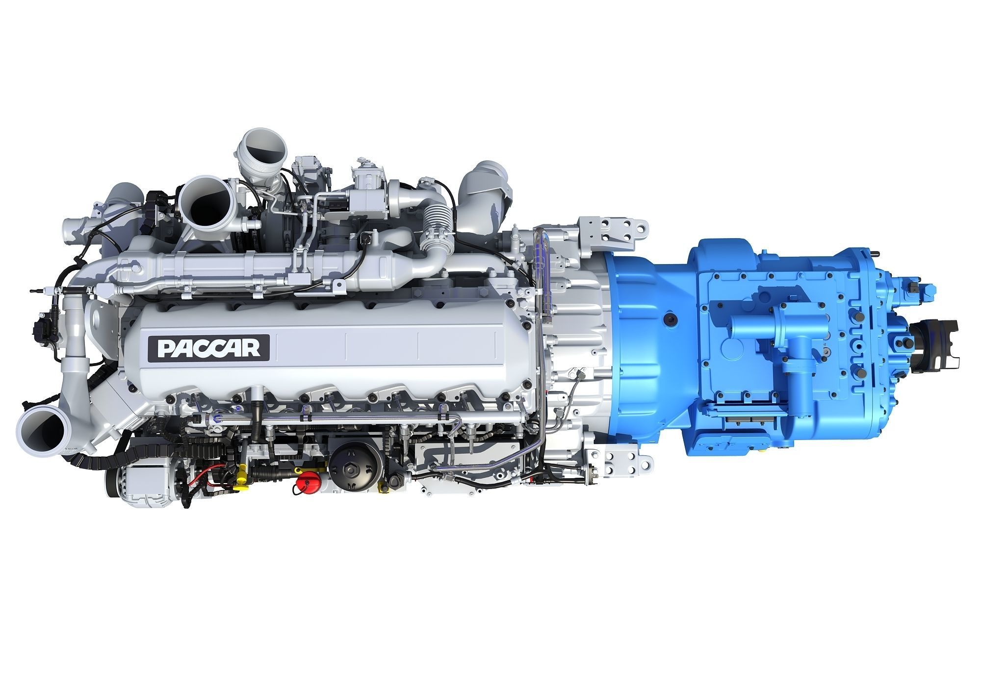 Powertrain Diesel Engine  3D model_9