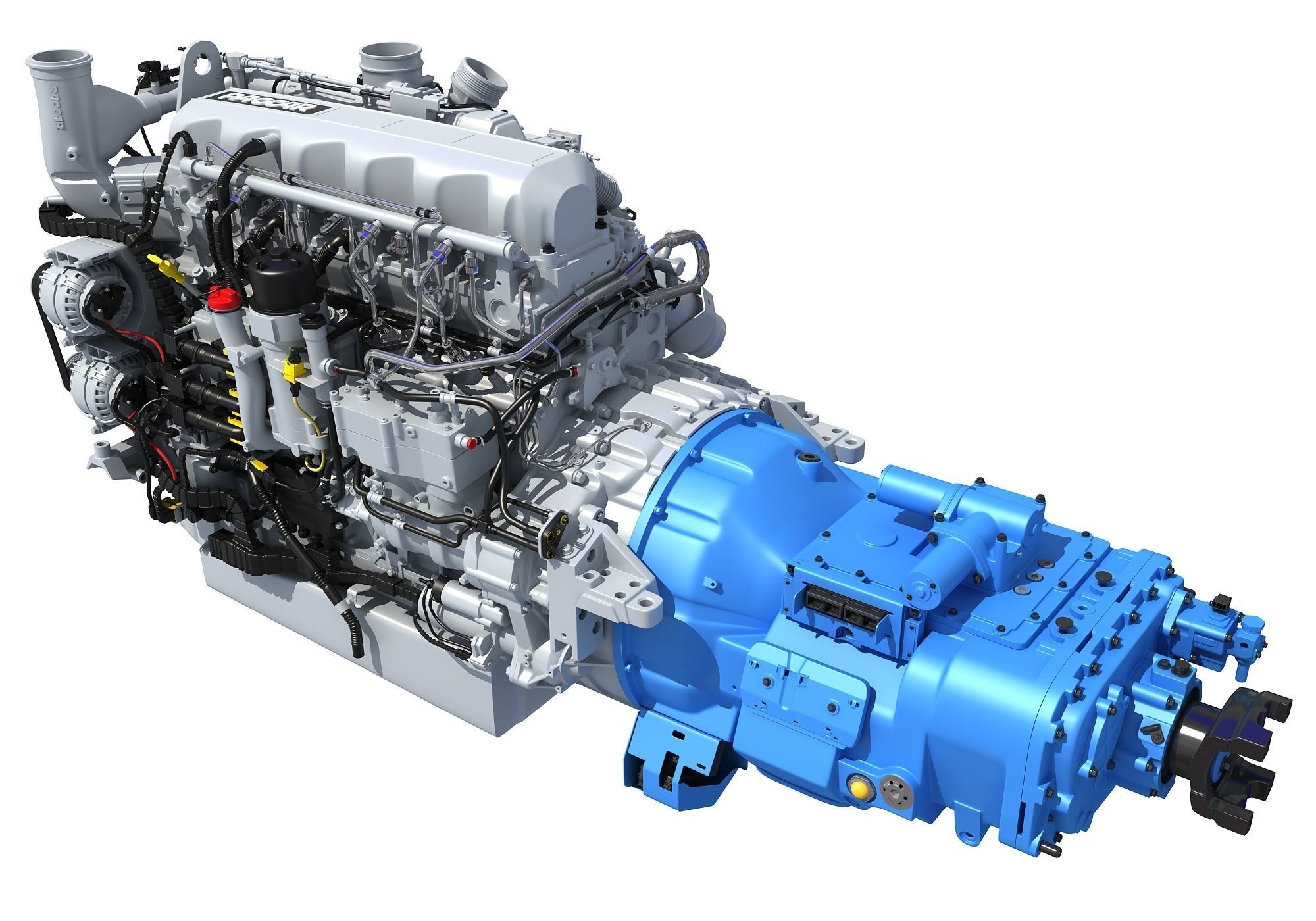 Powertrain Diesel Engine  3D model_2