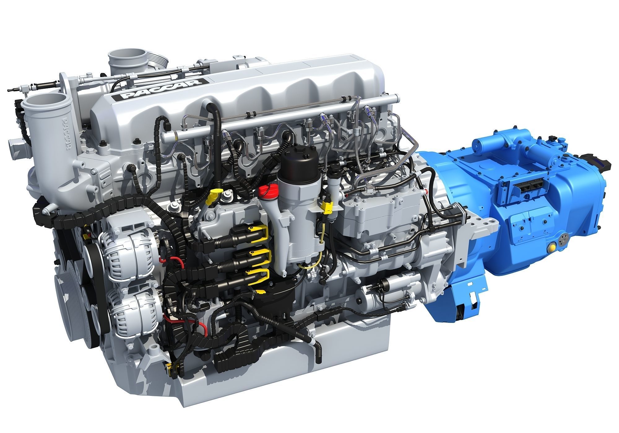 Powertrain Diesel Engine  3D model_1