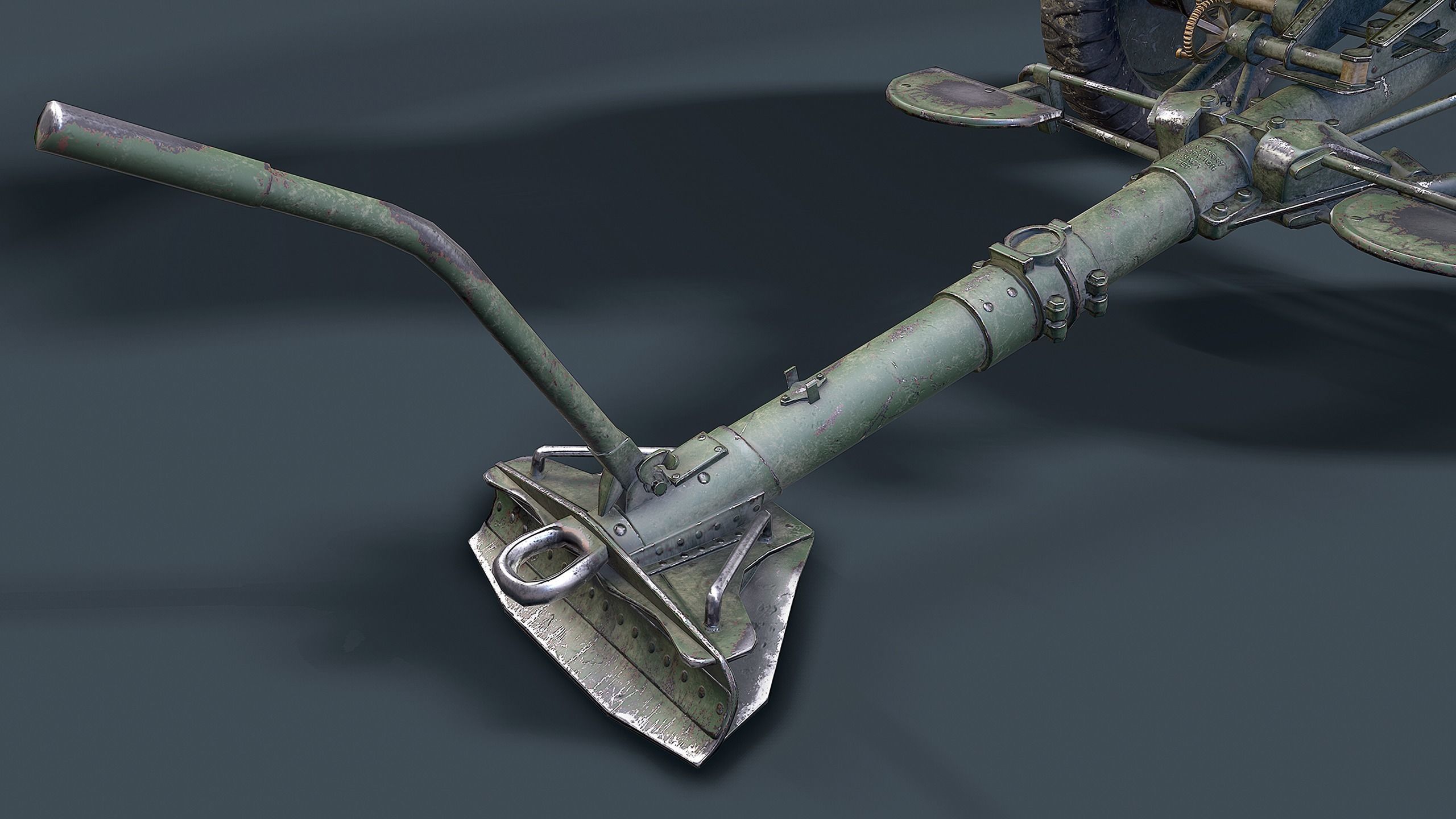 QF 18-Pounder Gun Low-poly 3D model_4