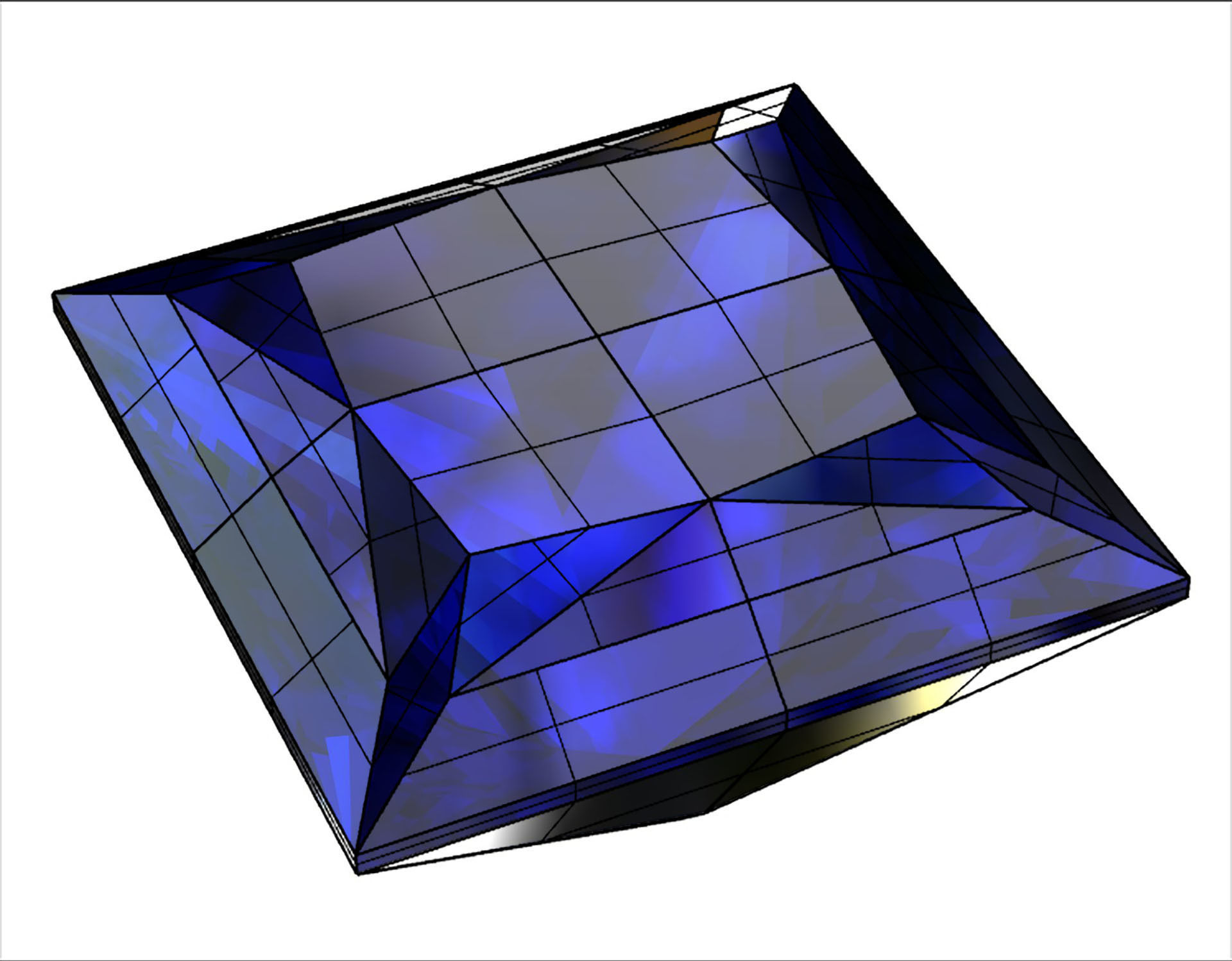 Sapphire Gem Stones pack Low-poly 3D models Low-poly 3D model_8