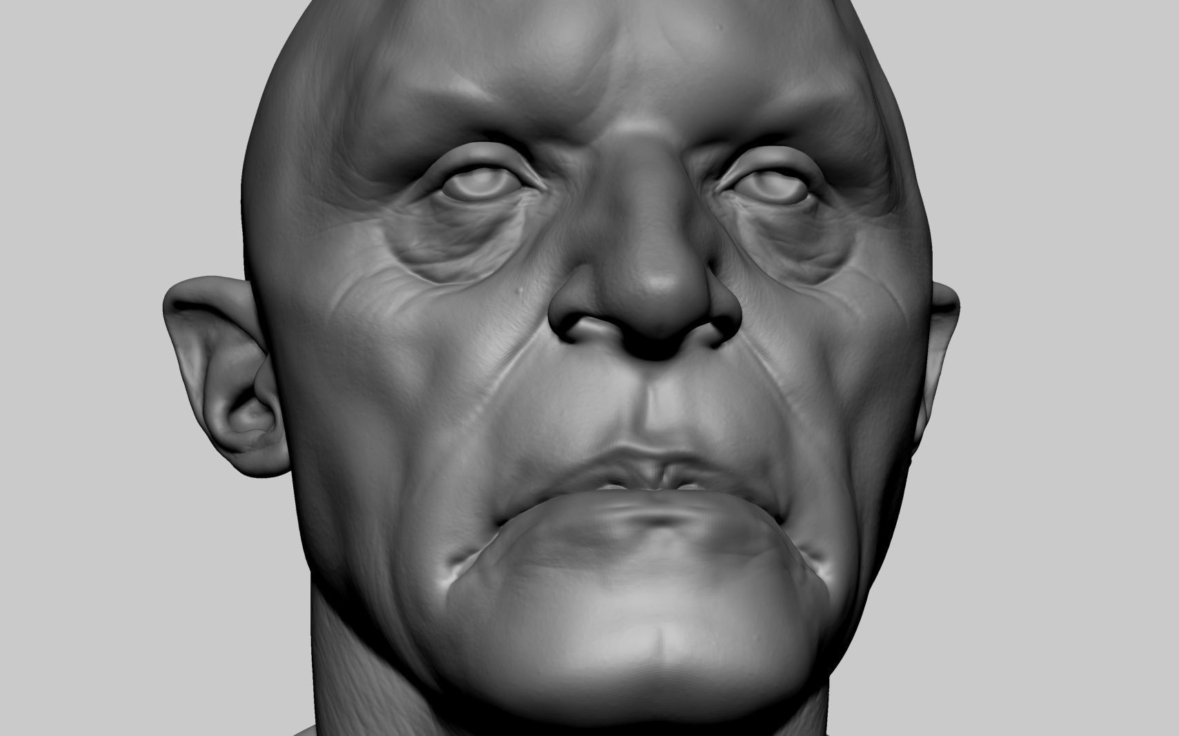 Fantasy Creature Head v5 3D model_6