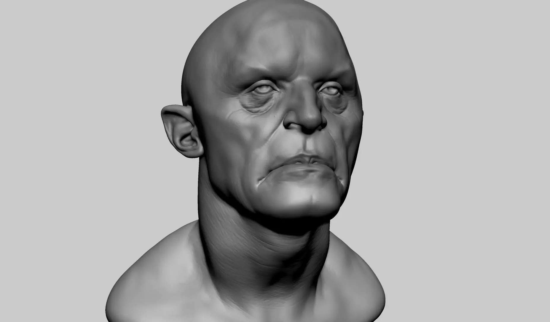 Fantasy Creature Head v5 3D model_0