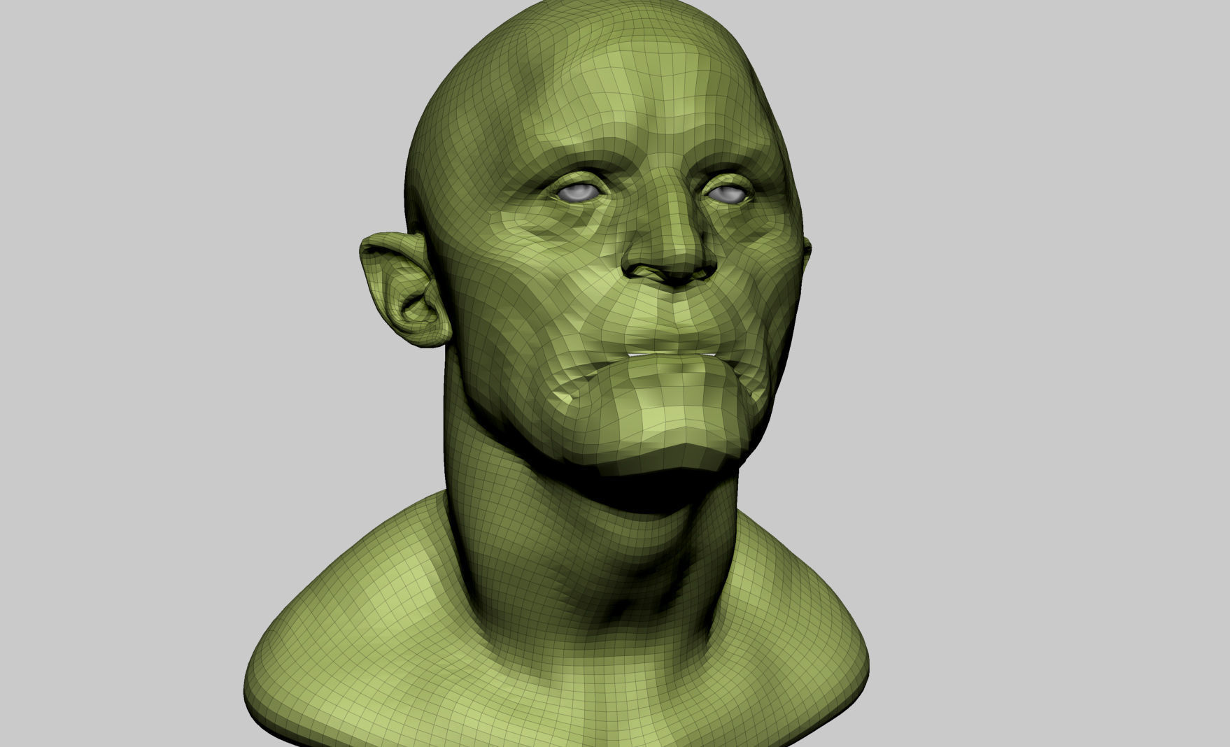 Fantasy Creature Head v5 3D model_7