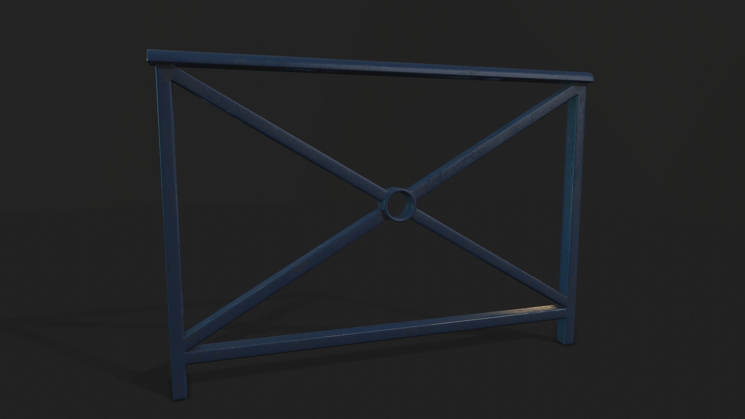 STREET BARRIER METAL - Game Ready-VR Low-poly 3D model_17