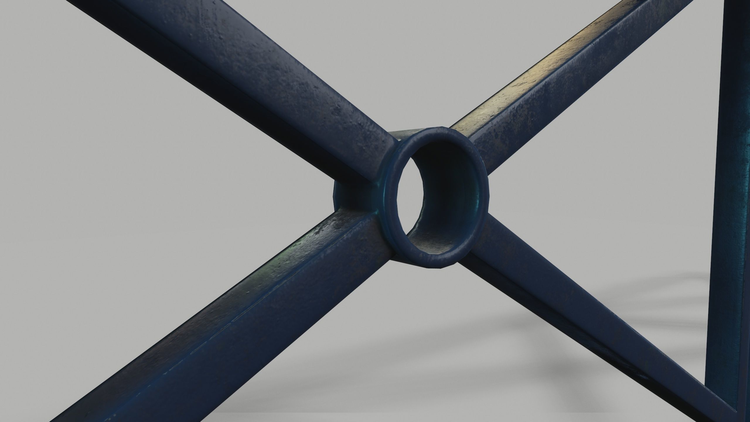 STREET BARRIER METAL - Game Ready-VR Low-poly 3D model_8