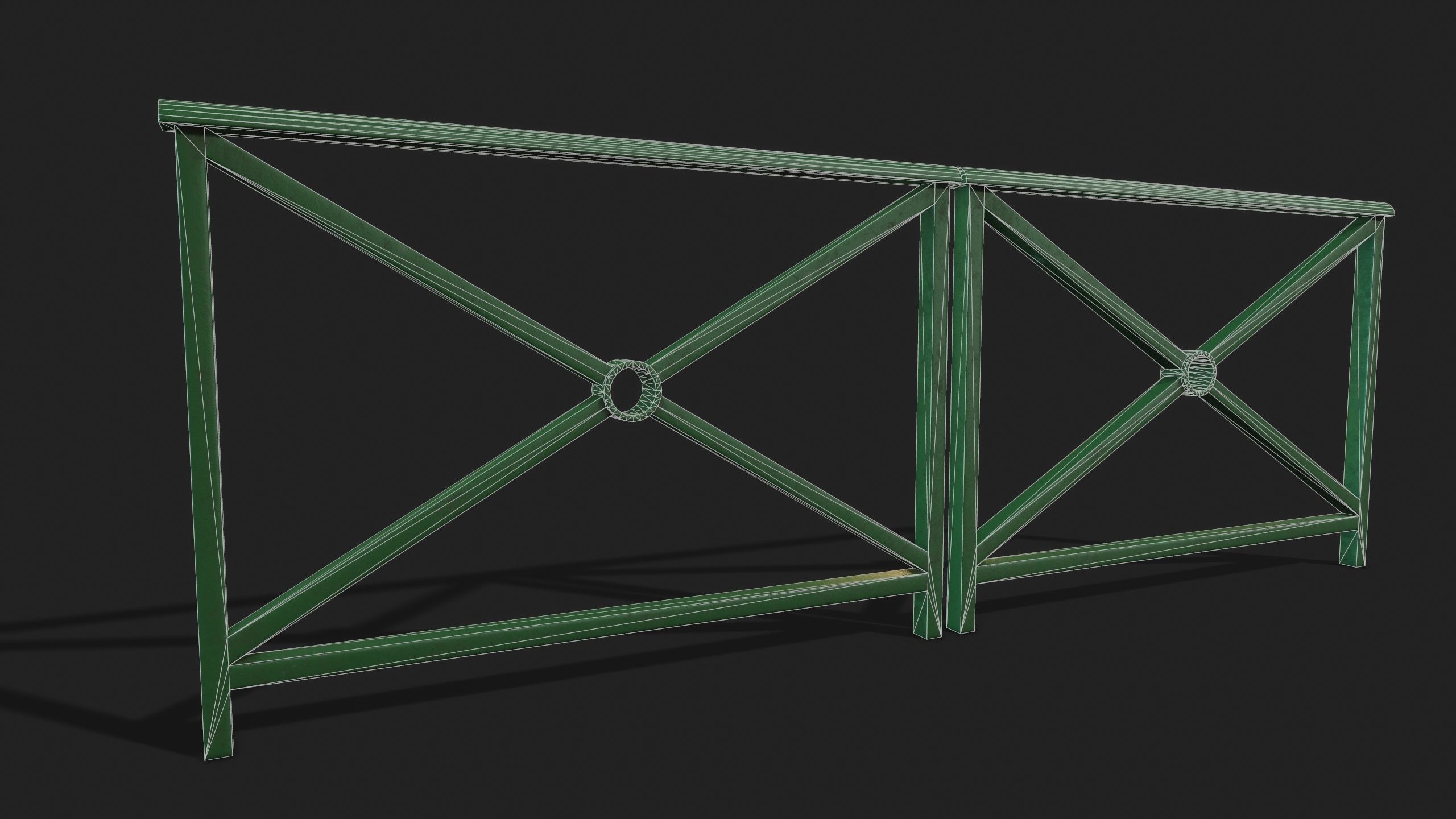 STREET BARRIER METAL - Game Ready-VR Low-poly 3D model_12