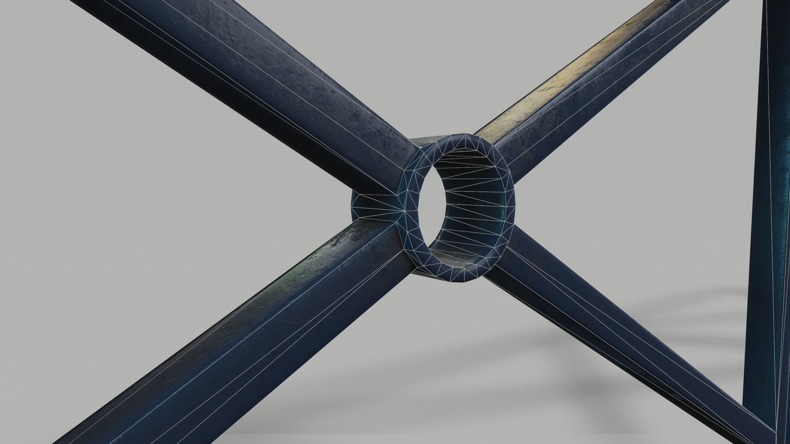 STREET BARRIER METAL - Game Ready-VR Low-poly 3D model_9