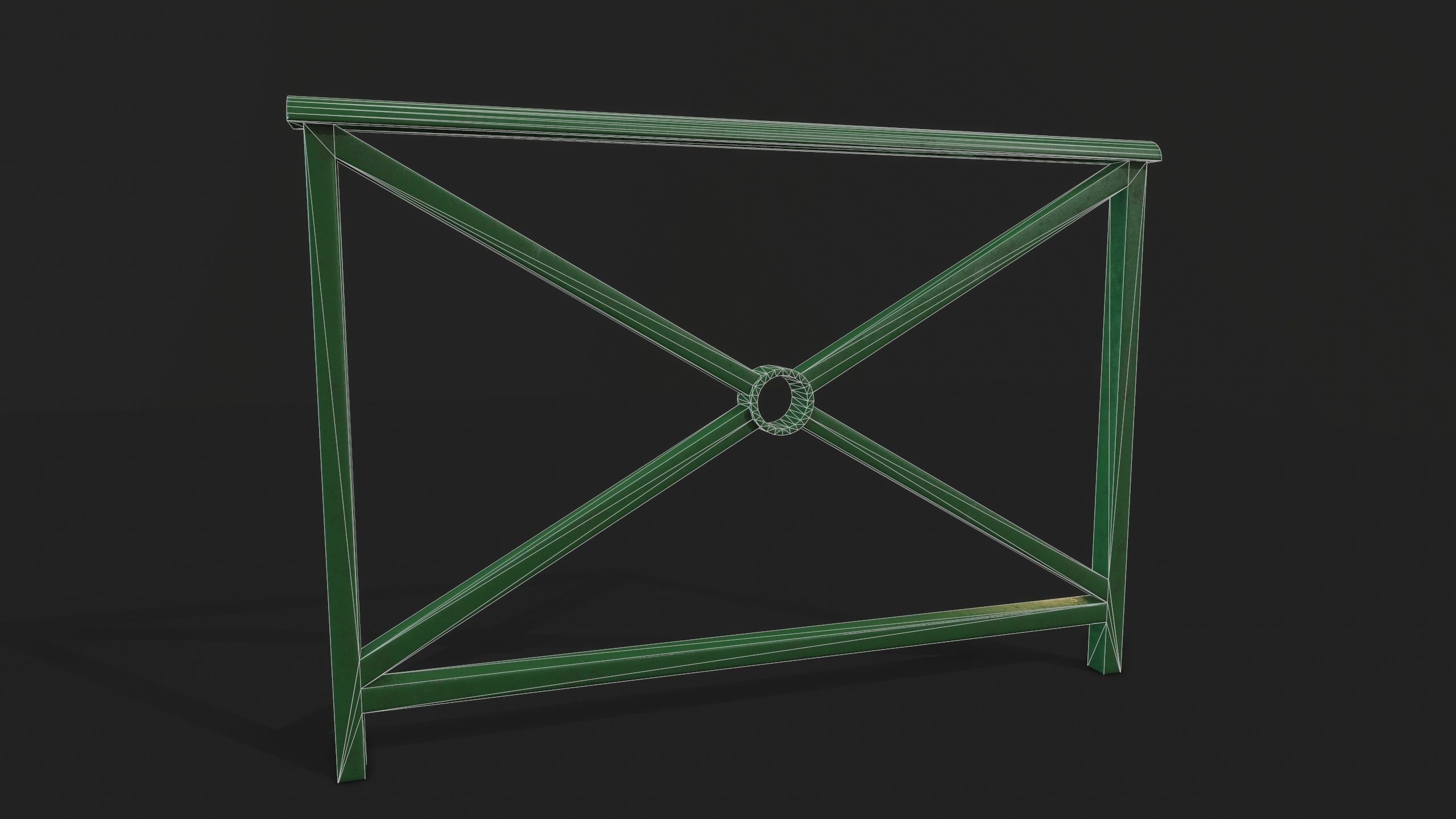 STREET BARRIER METAL - Game Ready-VR Low-poly 3D model_19