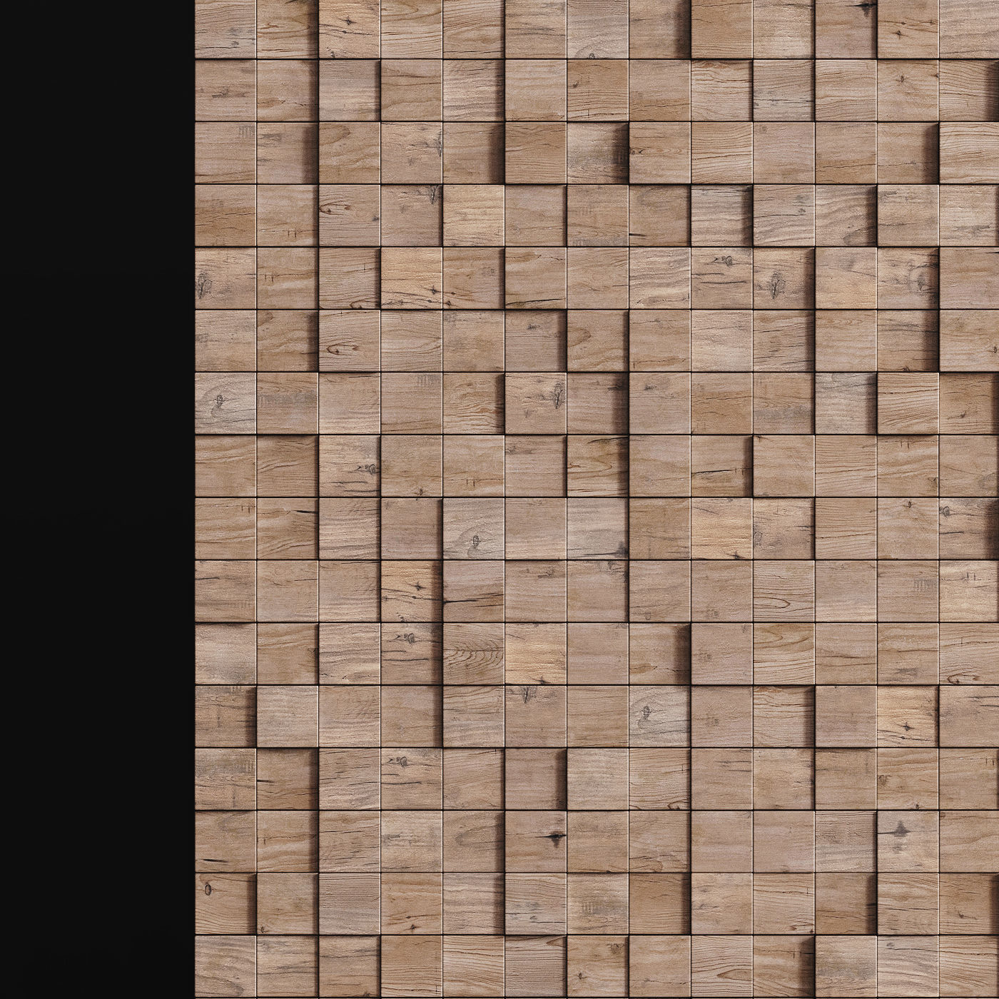 Wood decorative panel 02 3D model_1