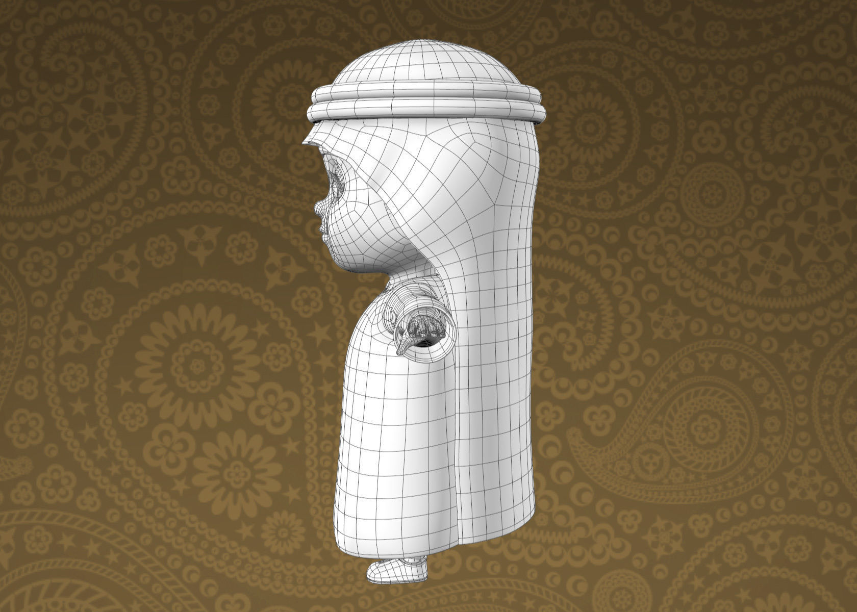 Cartoon Indian and Arabic Boy 3d Model Rigged 3D model_25