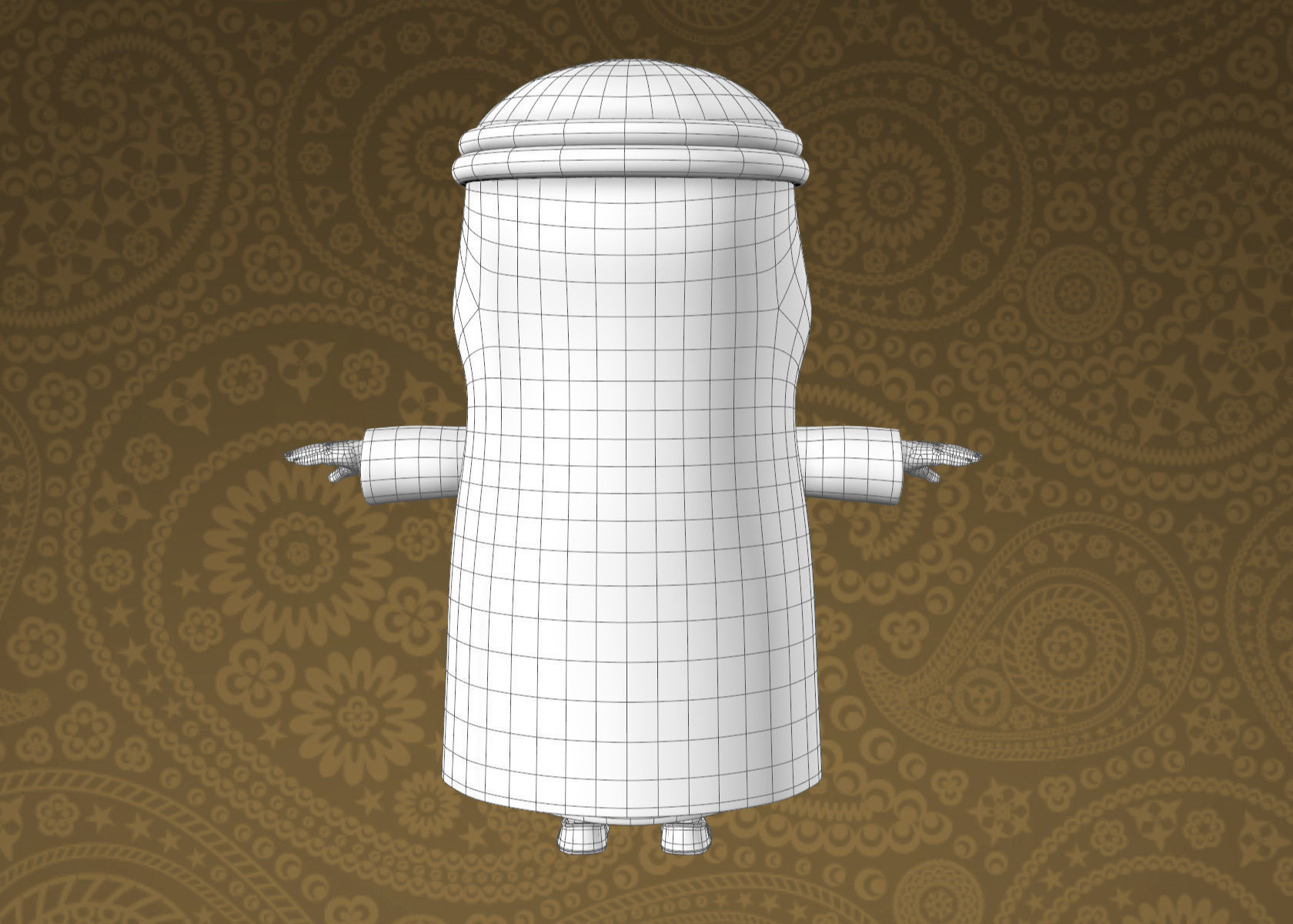 Cartoon Indian and Arabic Boy 3d Model Rigged 3D model_27