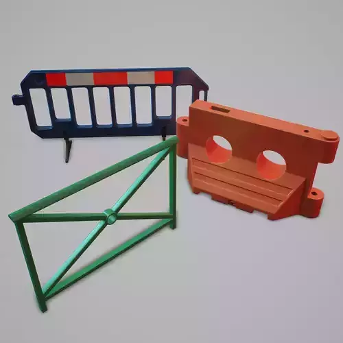 STREET BARRIERS PACK - Game Ready-VR