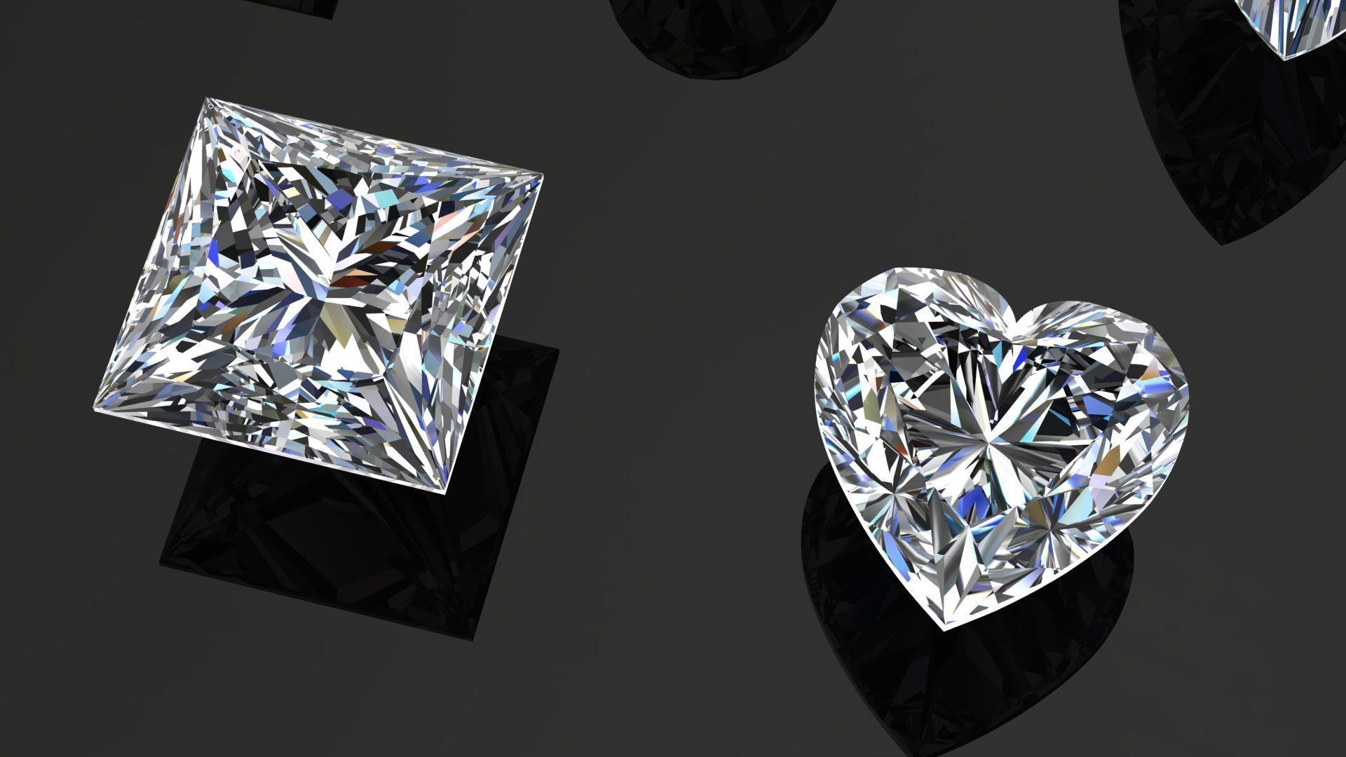 Diamond Gem Stones pack Low-poly 3D models Low-poly 3D model_6