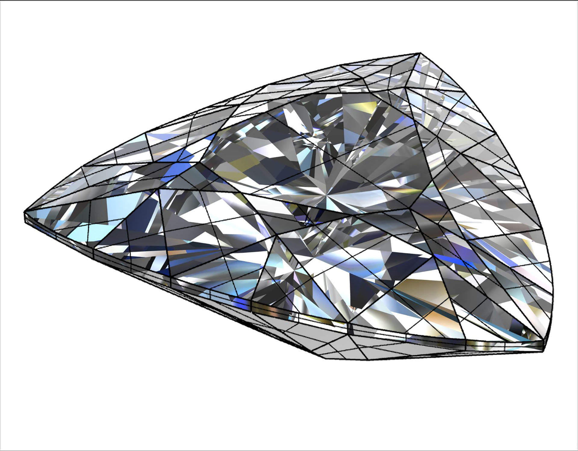 Diamond Gem Stones pack Low-poly 3D models Low-poly 3D model_11