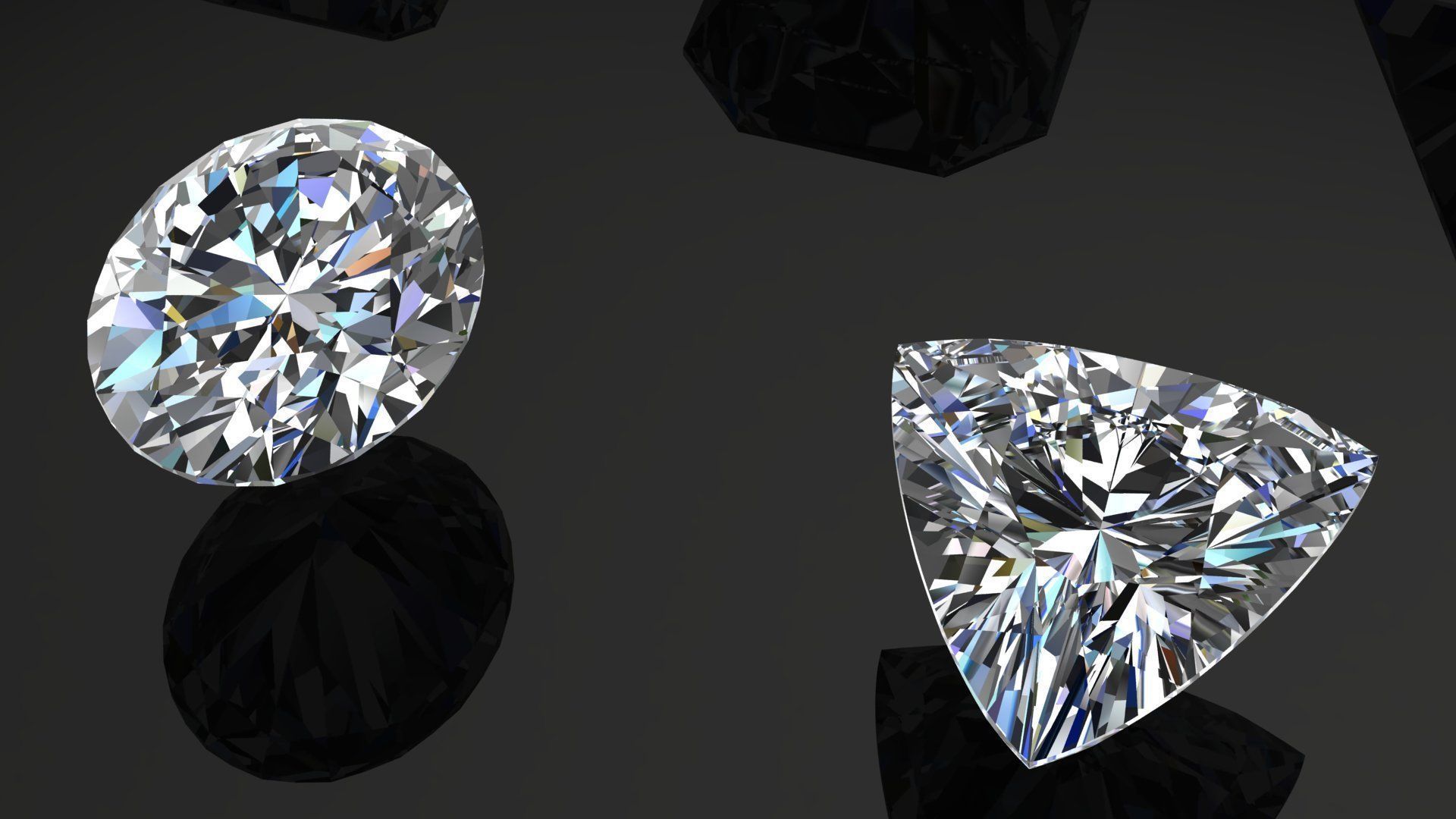 Diamond Gem Stones pack Low-poly 3D models Low-poly 3D model_4