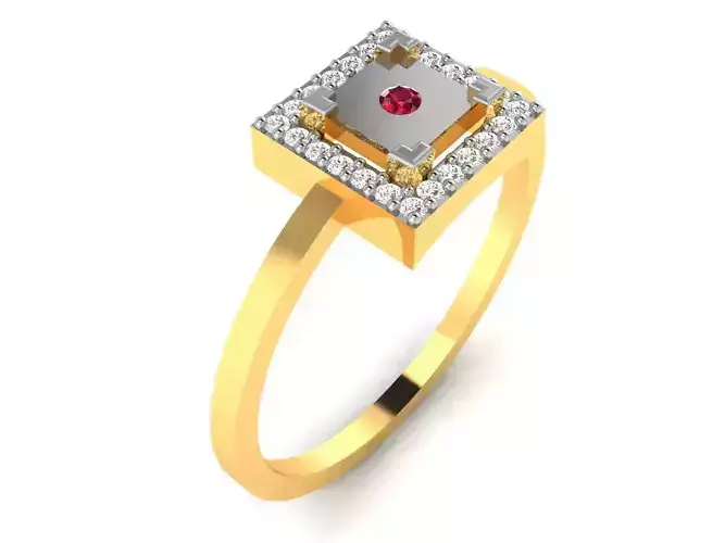 Women light weight ring 3dm stl render detail 