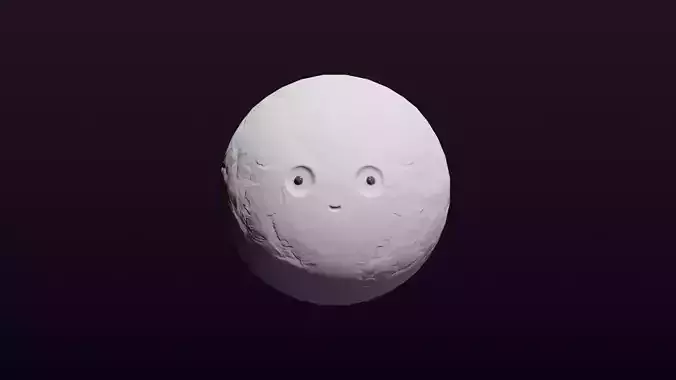 Planet egg with face