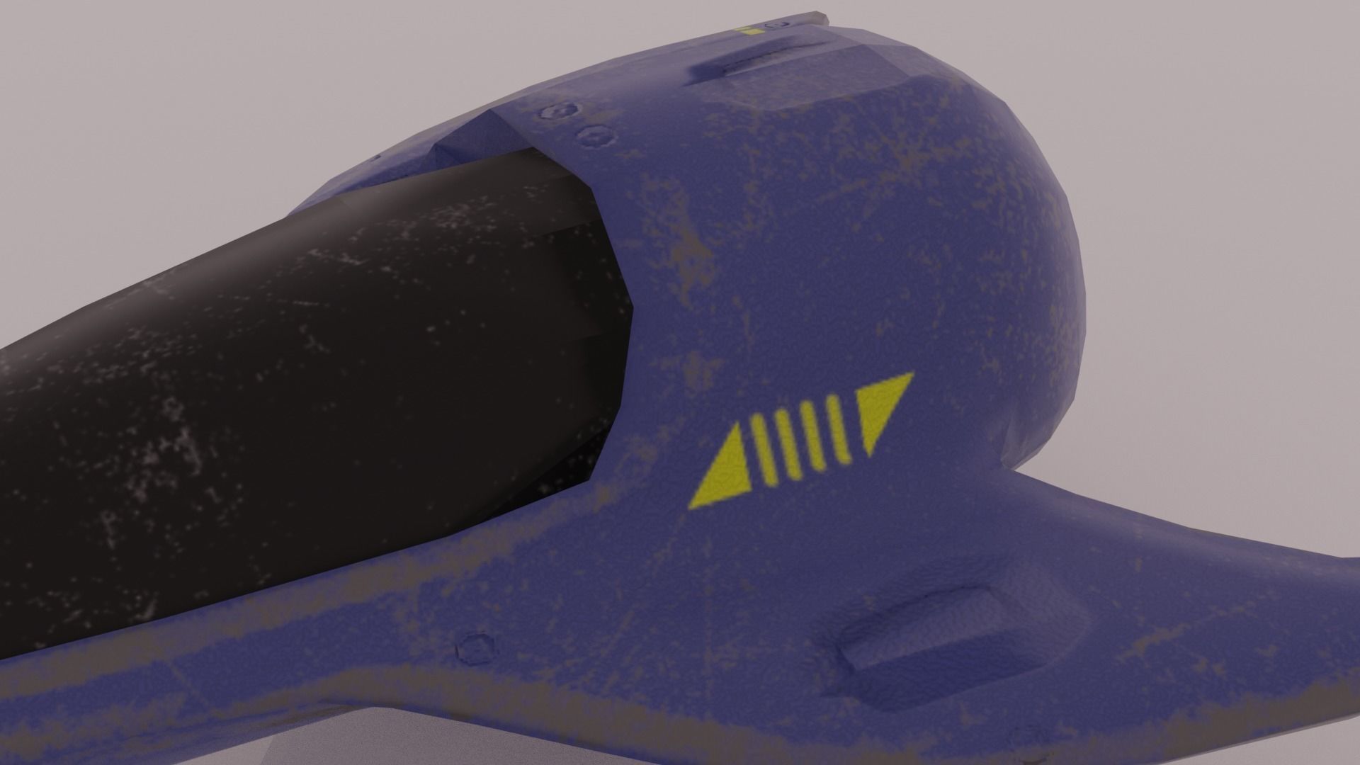 Old Y2J Spaceship 3D model_11