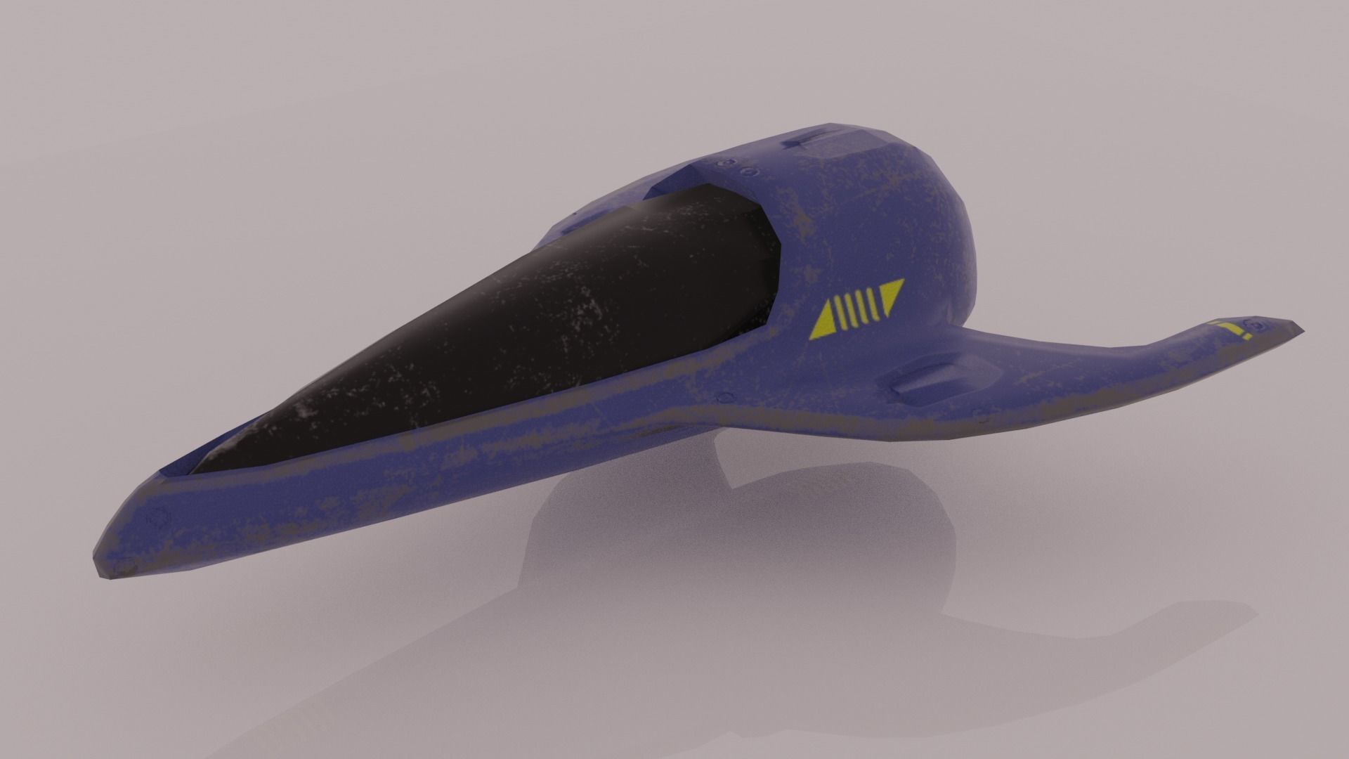 Old Y2J Spaceship 3D model_8