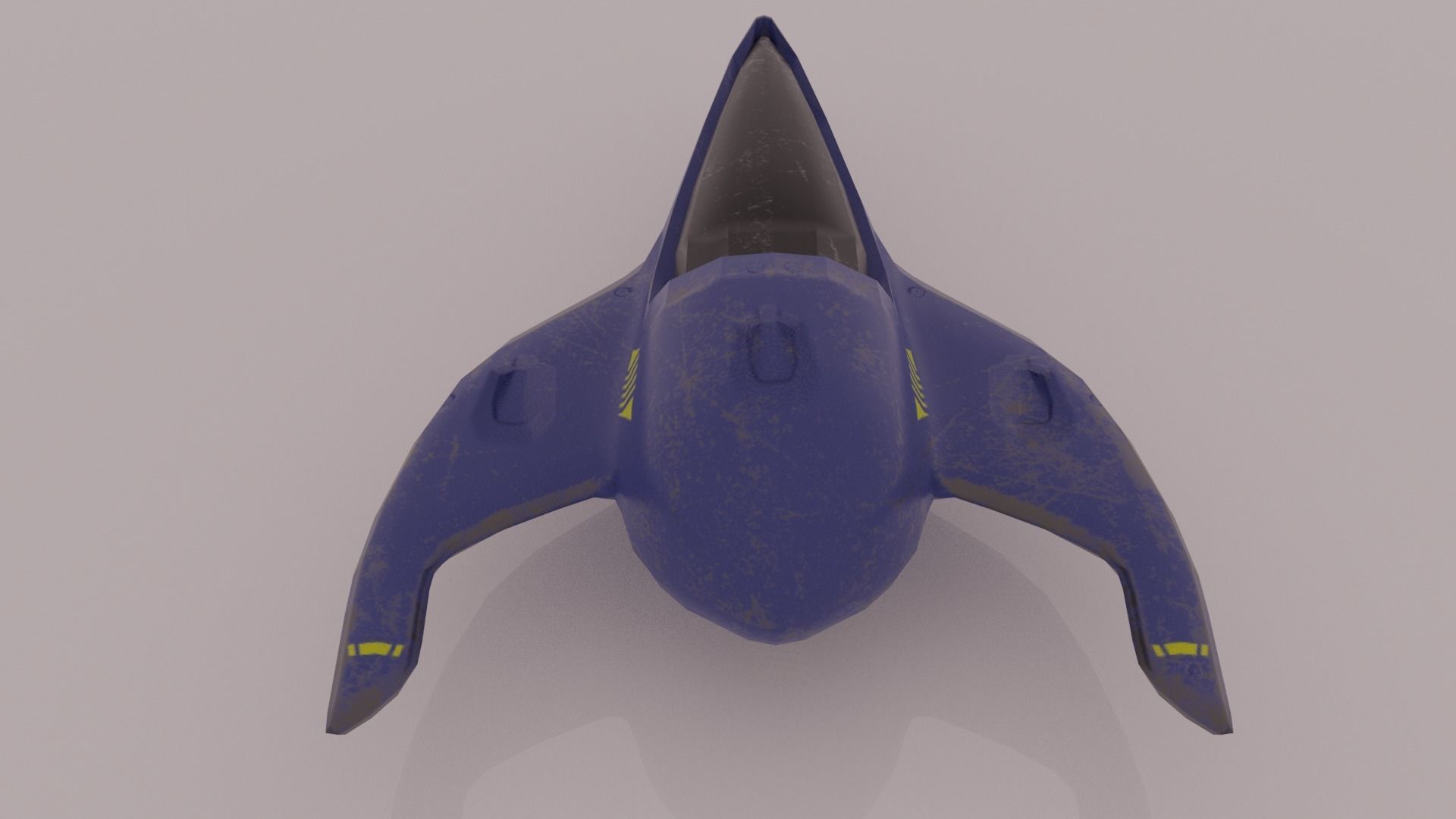 Old Y2J Spaceship 3D model_9