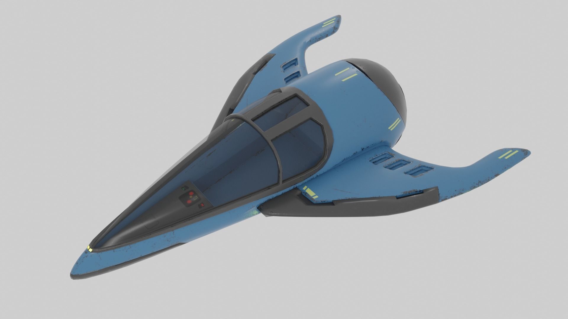 Old Y2J Spaceship 3D model_6