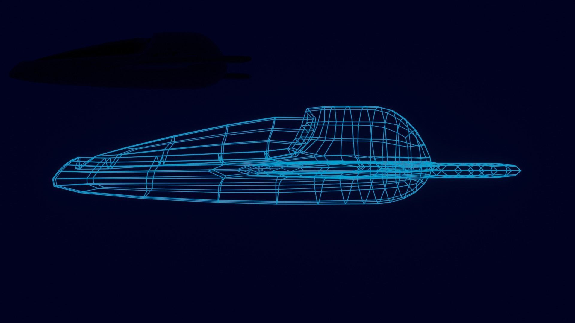 Old Y2J Spaceship 3D model_17