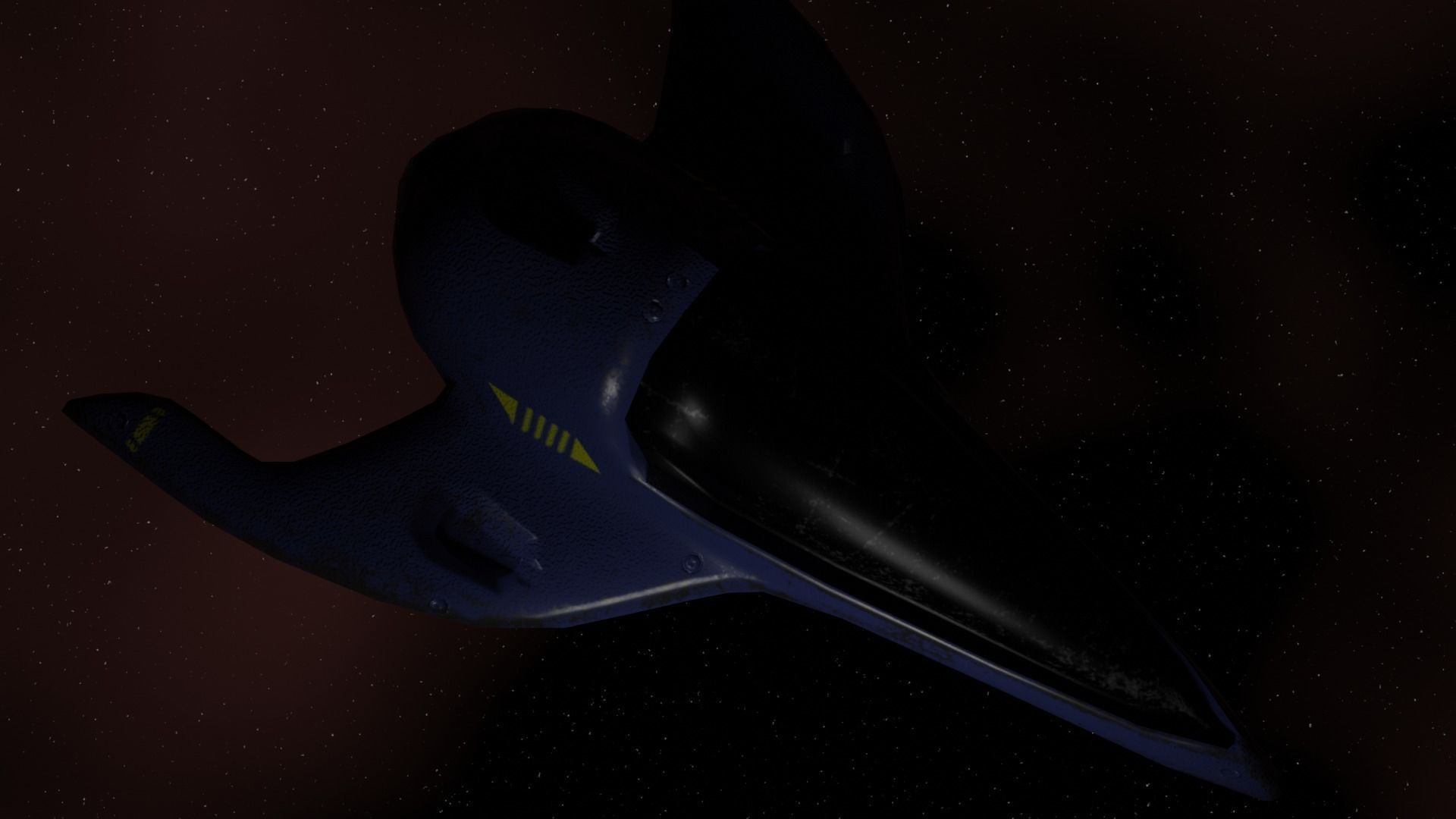 Old Y2J Spaceship 3D model_16