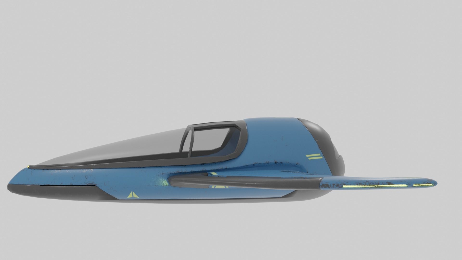 Old Y2J Spaceship 3D model_5