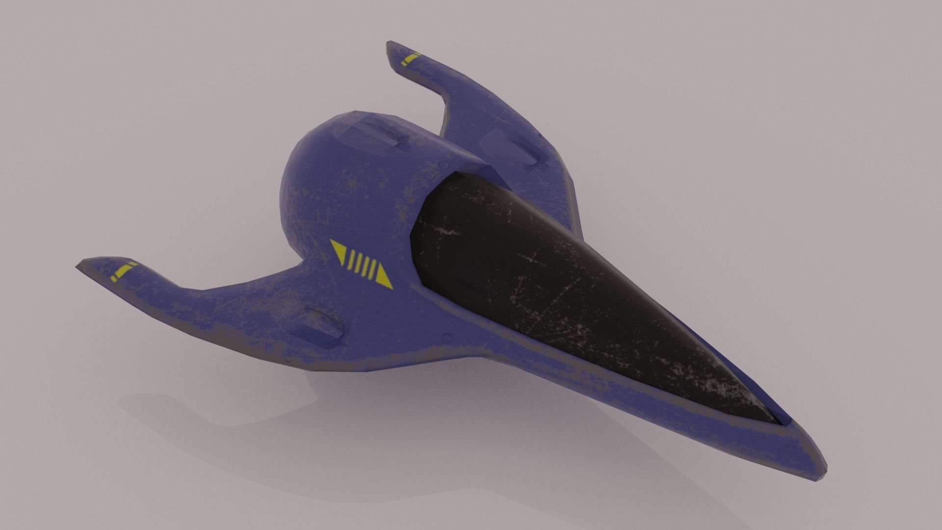 Old Y2J Spaceship 3D model_13