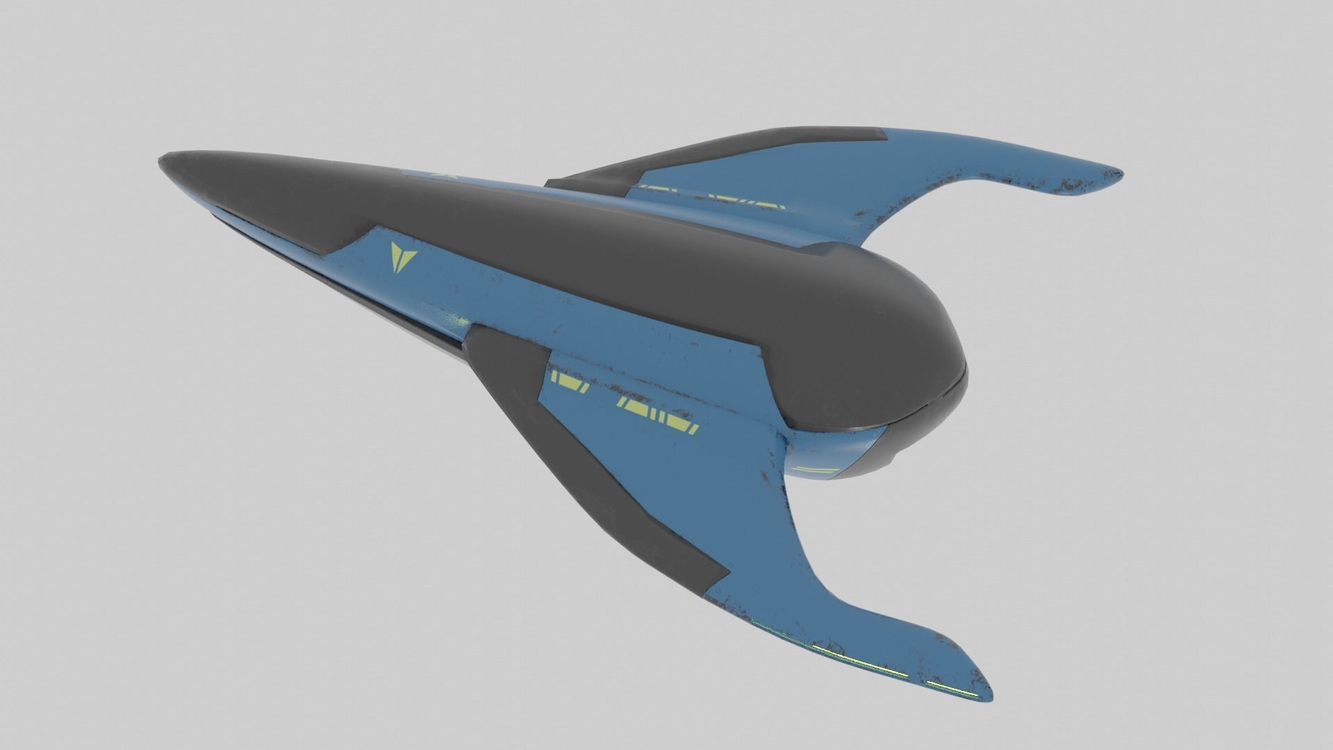 Old Y2J Spaceship 3D model_7